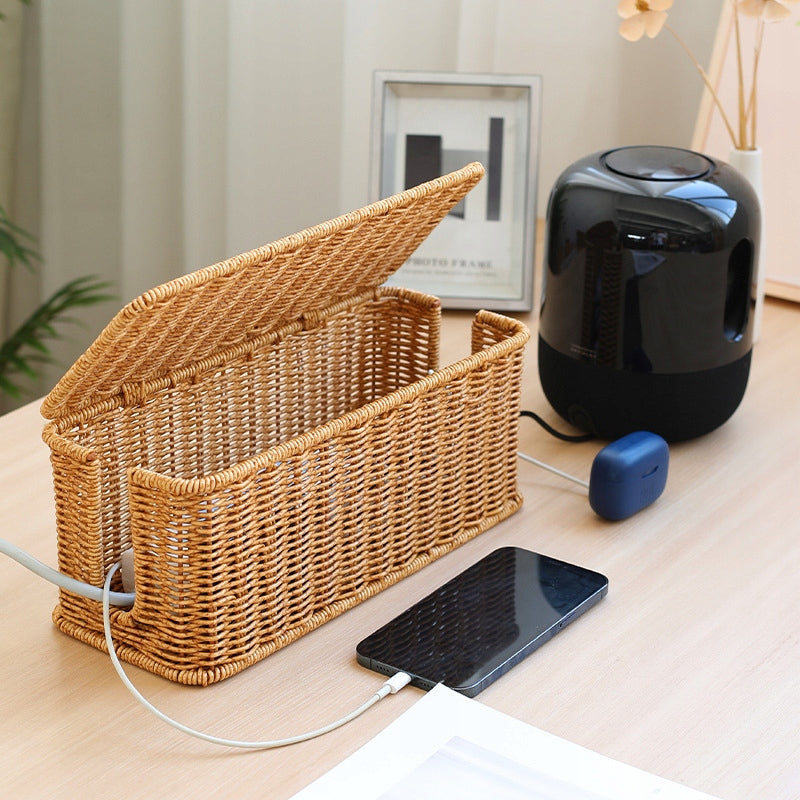 Cable masking box container for wires basket with lid 32x13cm Model KBL1