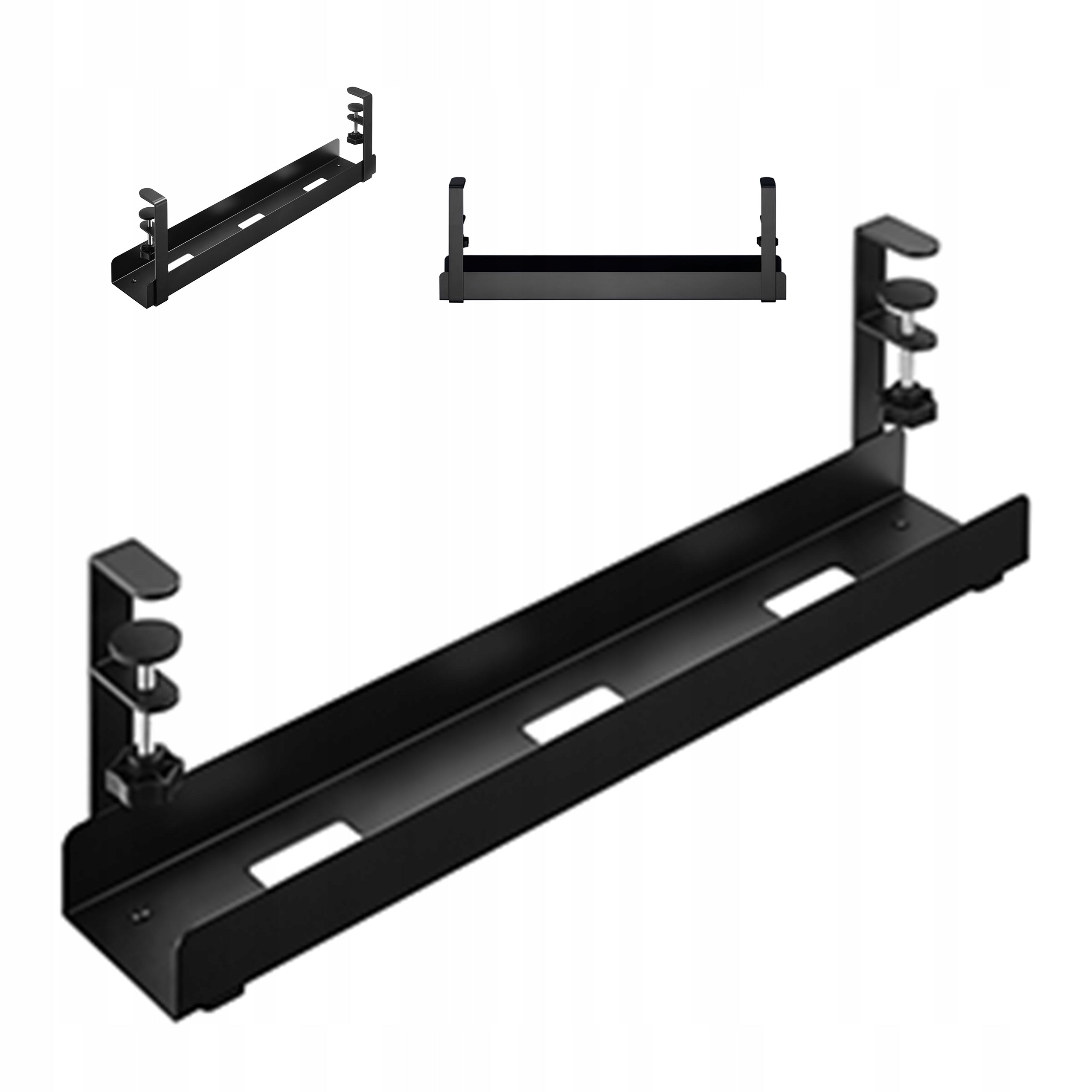 Cable organizer for desk CM1 LVNSystem black 60x10 cm to 5kg Color black