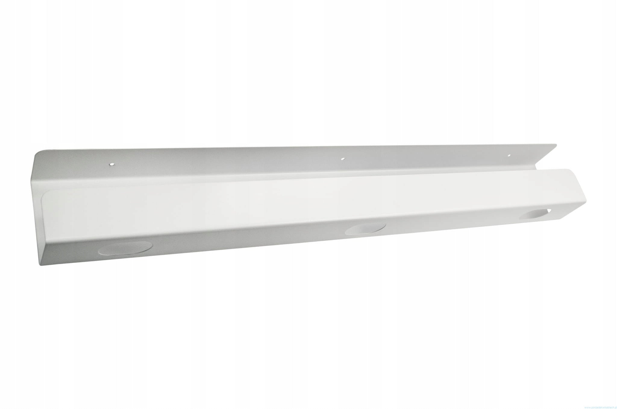 Cable organizer for desk top 800x80x80 mm - white Customs tariff code 73269098