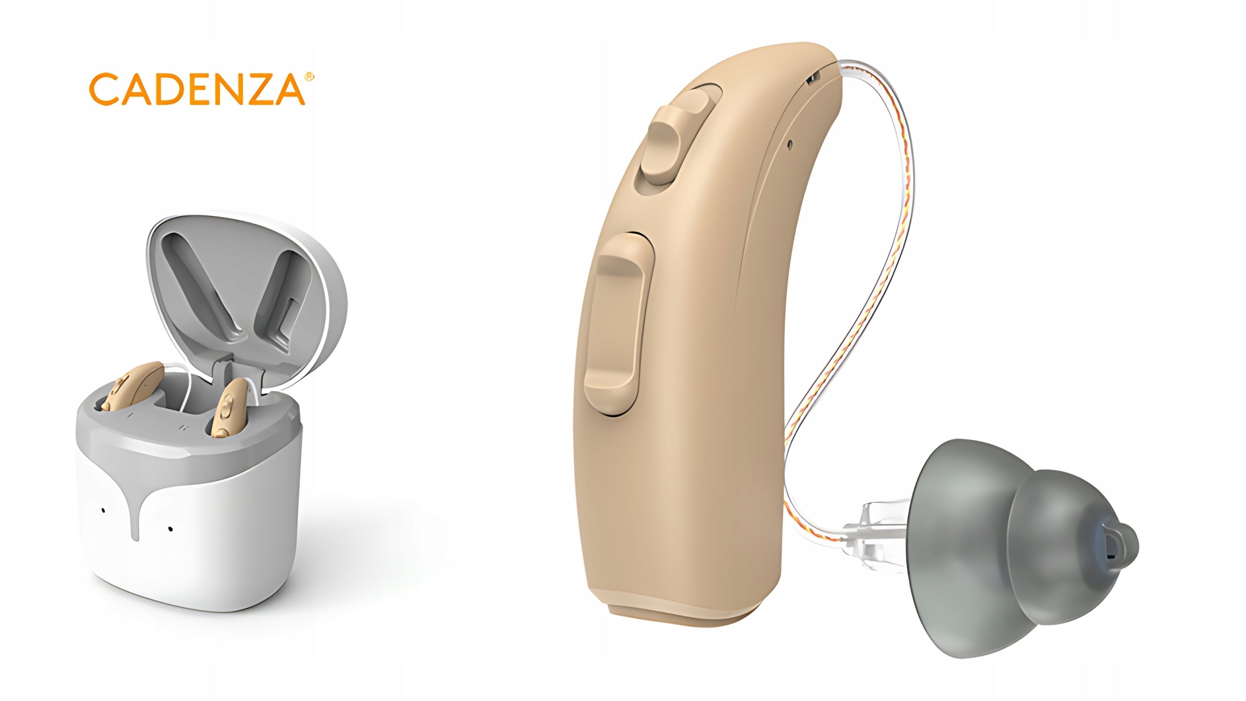 Cadenza E61 hearing aid RIC modern rechargeable sound amplifier Packaging status original