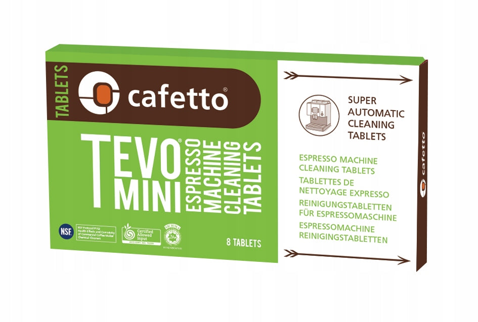 Cafetto TEVO MINI tablets for cleaning coffee machines 8 tablets
