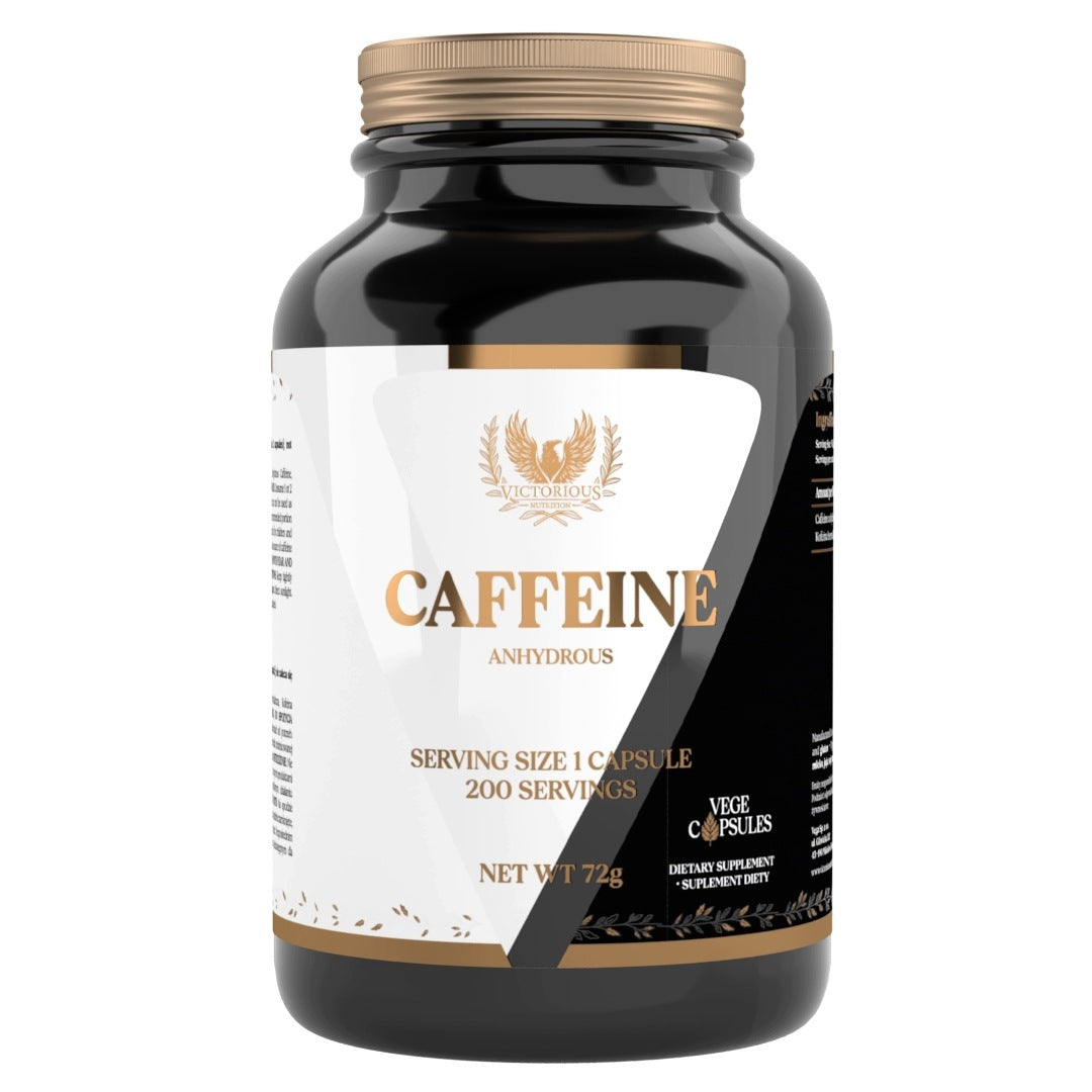 Caffeine 200 capsules 200mg Caffeine Stimulation Energy Focus Victorious
