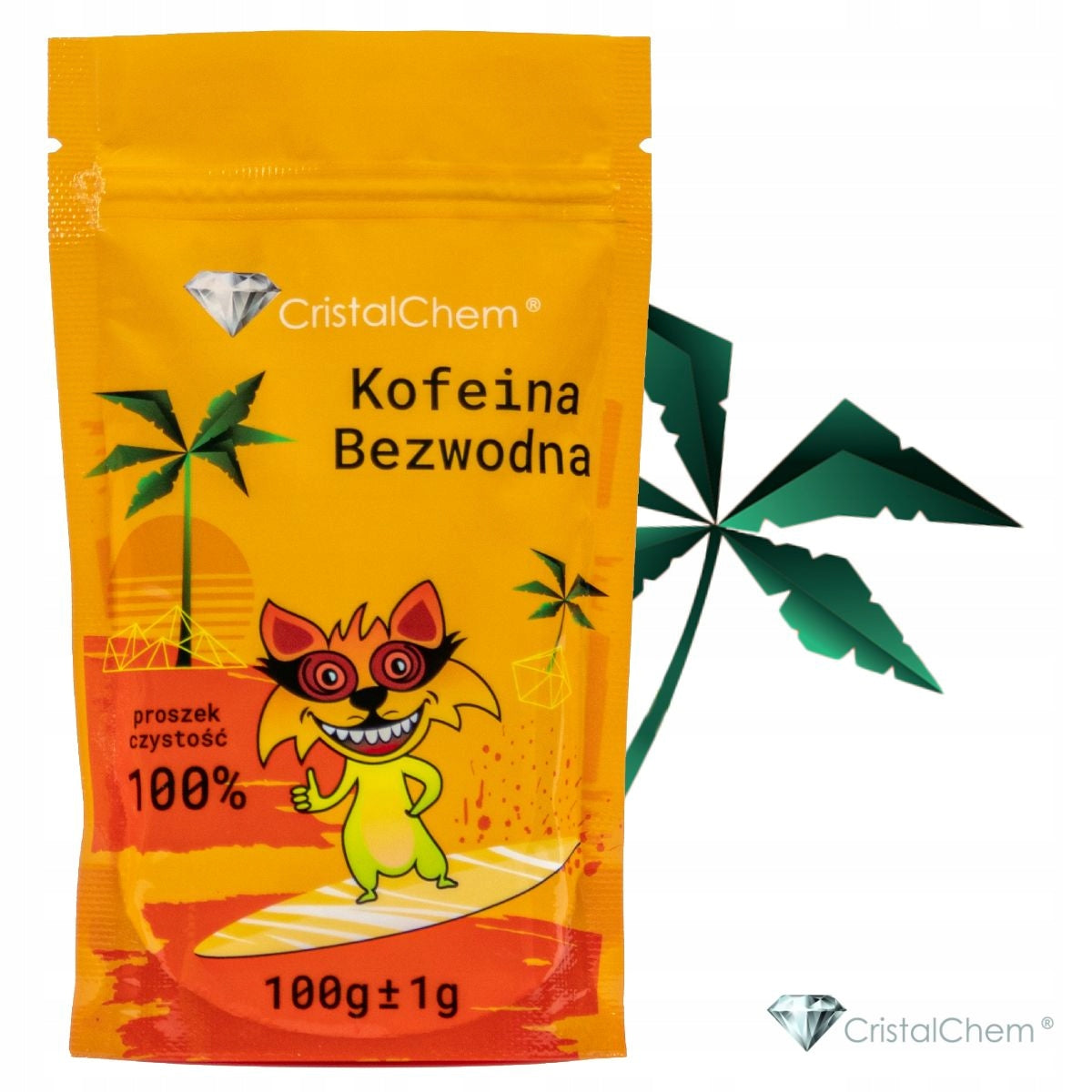 Caffeine Anhydrous Powder 100% * Max Fluffy * Dust * 100 g * HiT * Indian Packaging status original