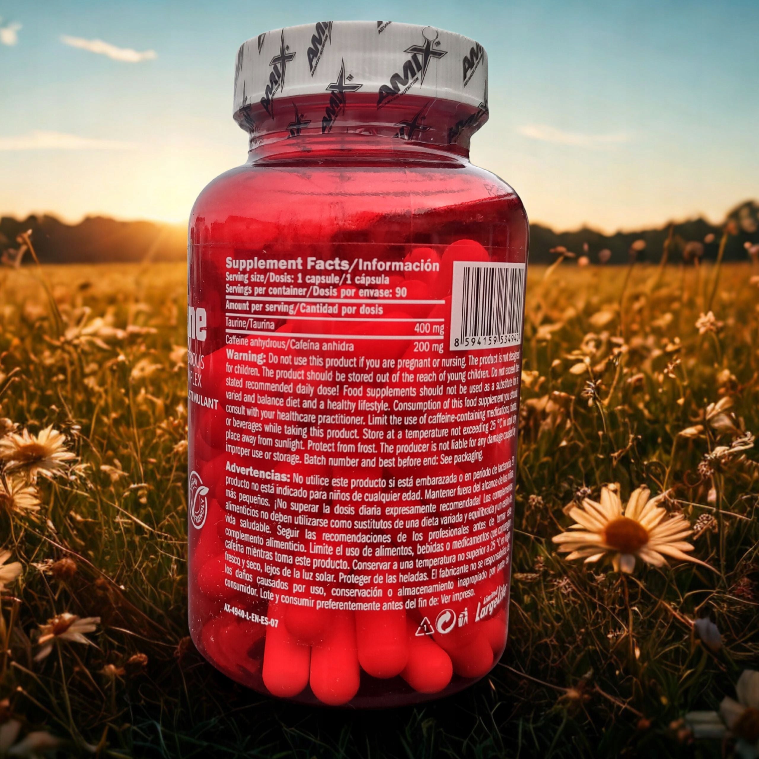 Caffeine Concentration Taurine Pre-workout Caffeine Instead of coffee Training Packaging status original