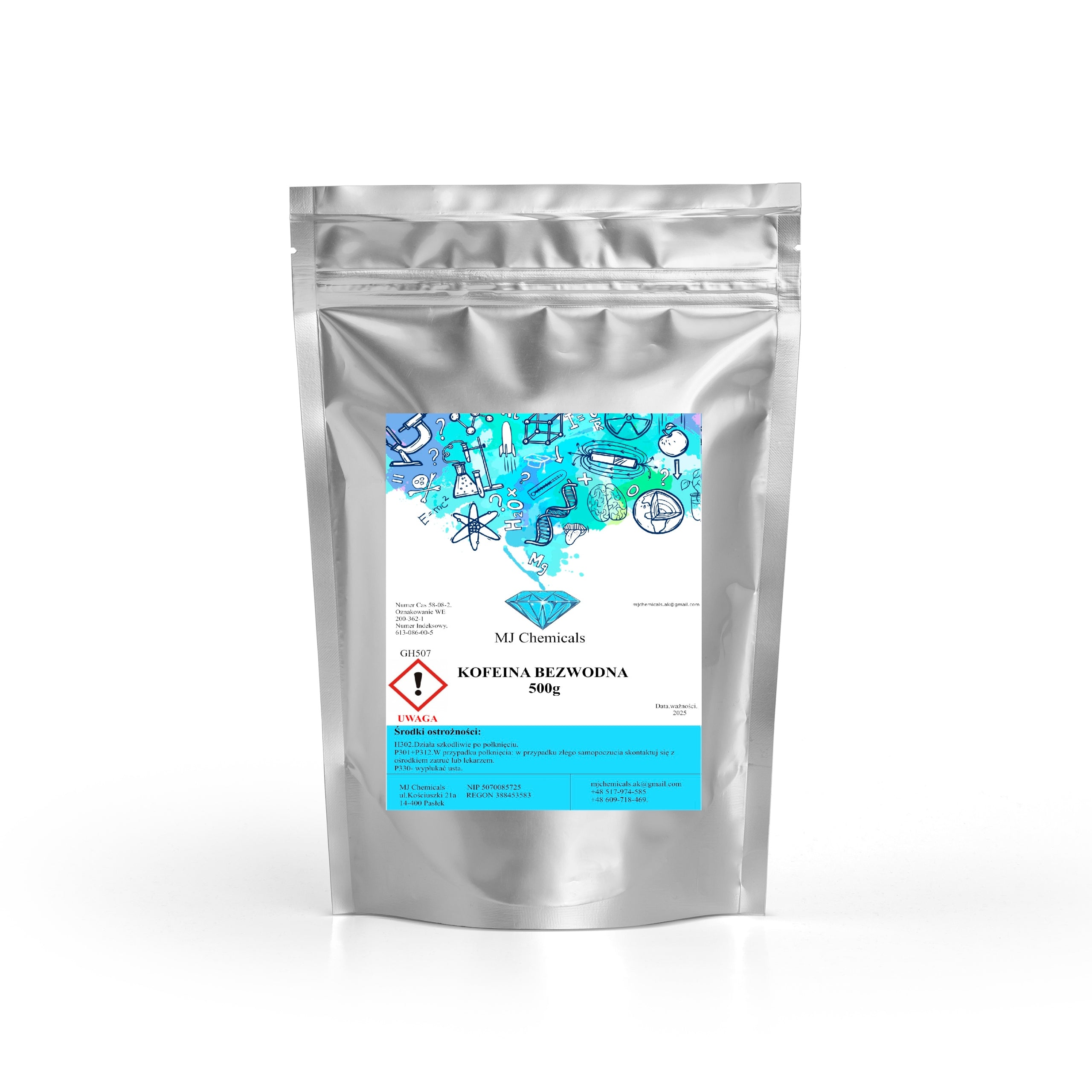 Caffeine anhydrous 500 g POWDER