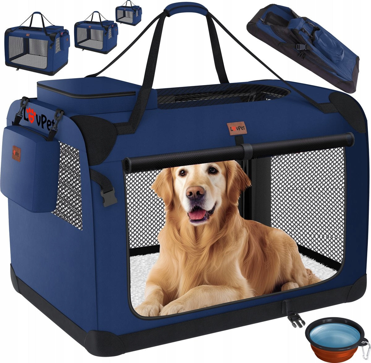 Cage textile LOVPET 58,4 x 81,3 x 58,4 cm