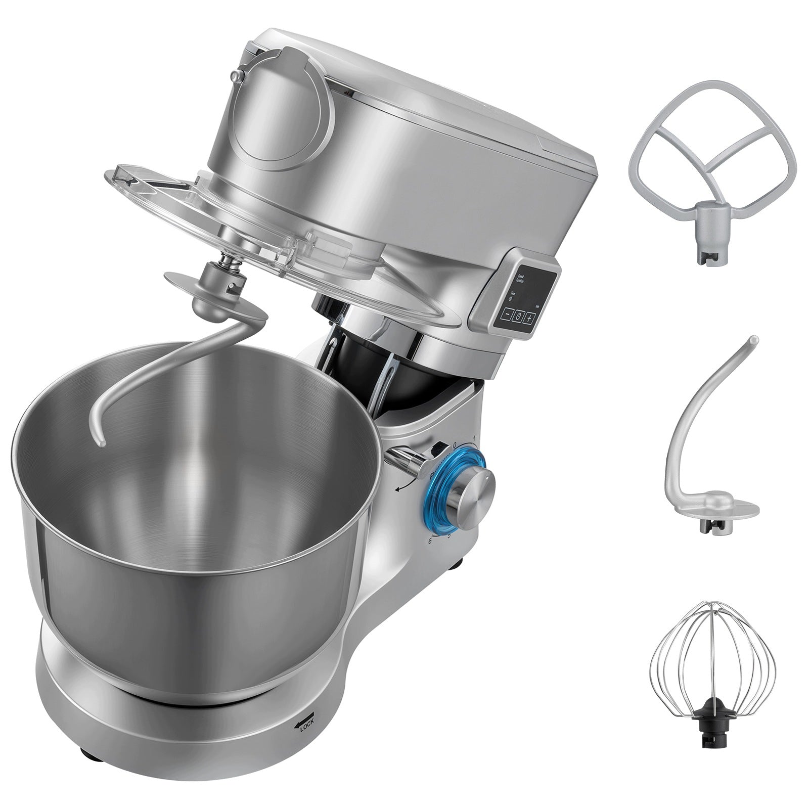 Cake Mixer 1500W Electric Food Processor With Steel Bowl 5,7L