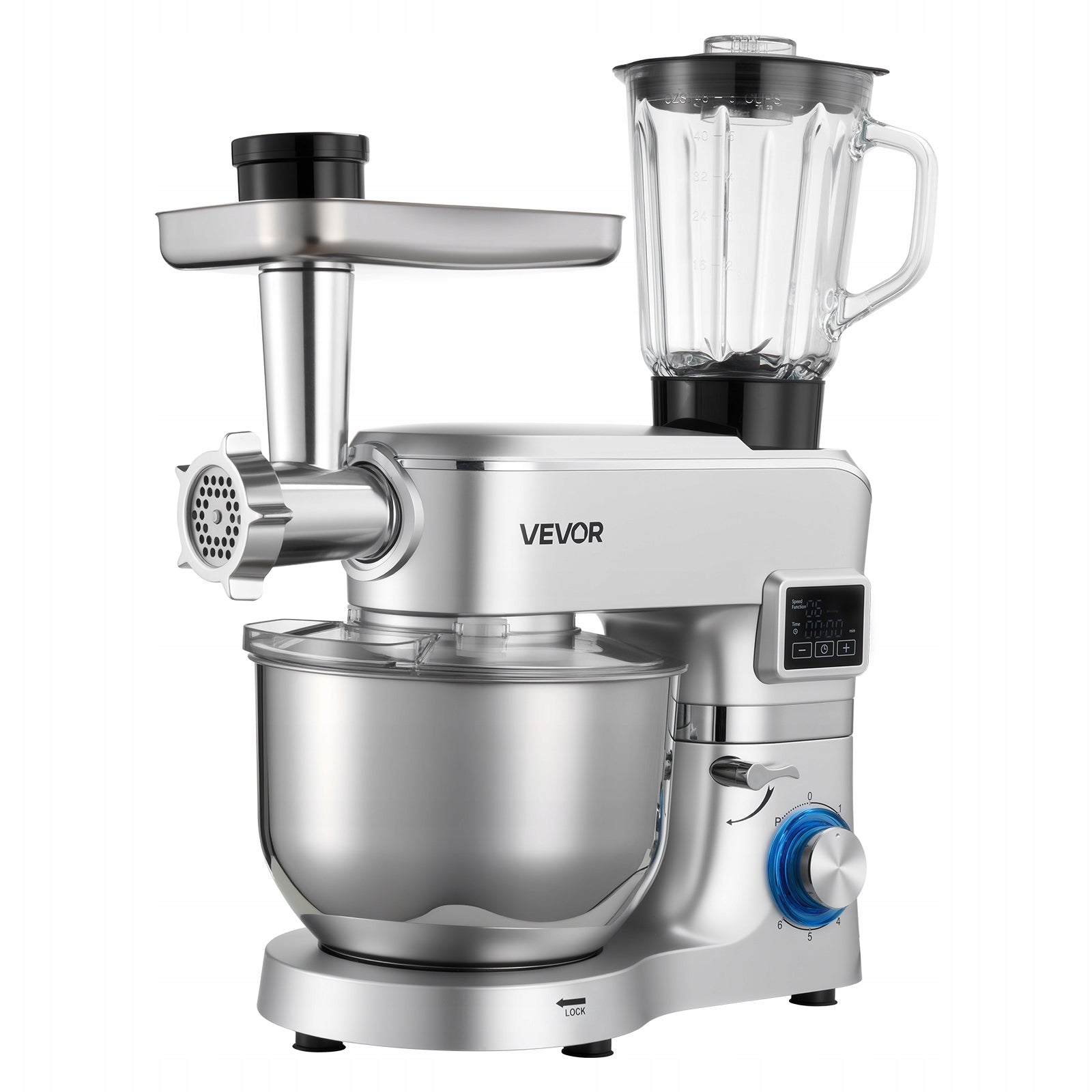 Cake Mixer 1500W Electric Food Processor With Steel Bowl 5,7L