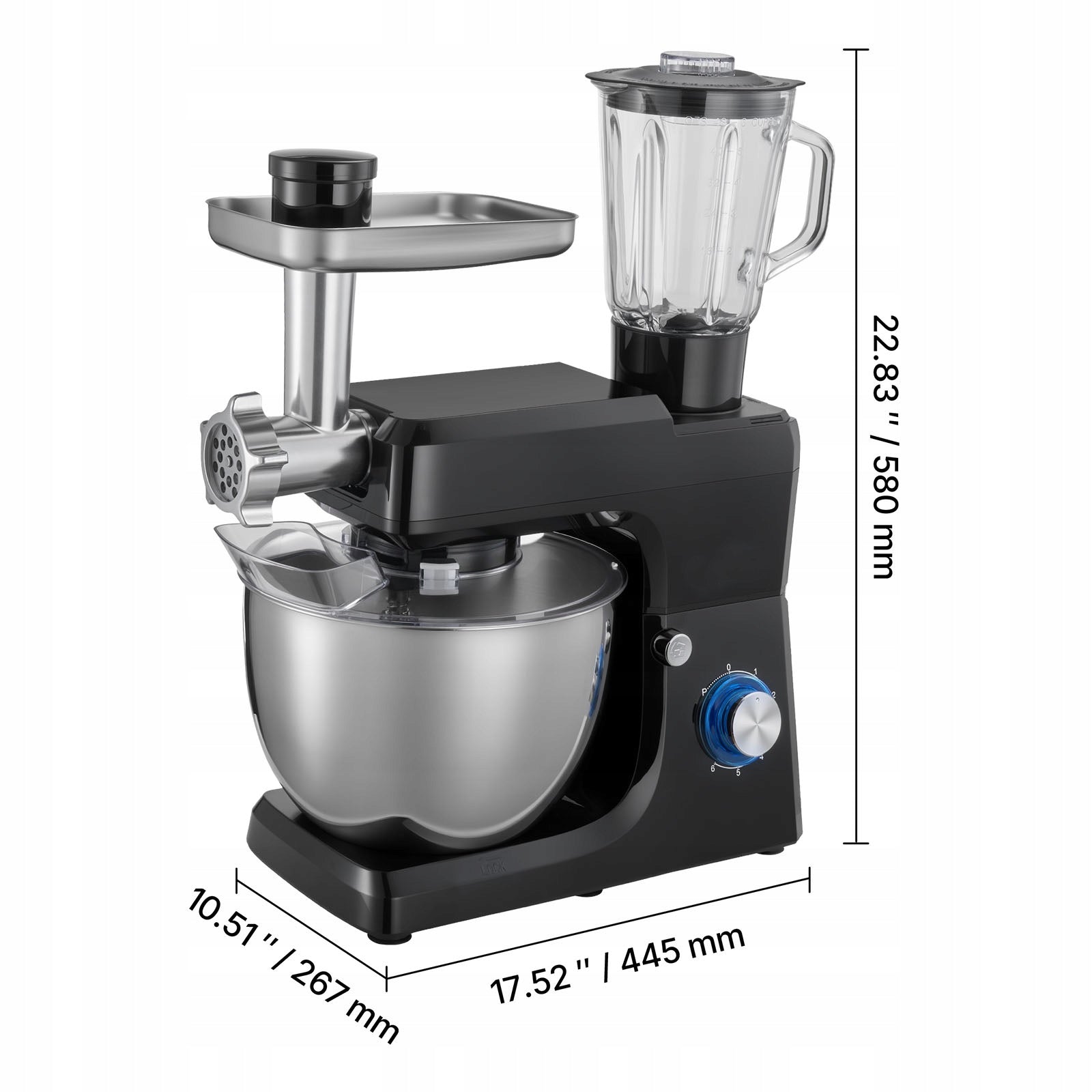 Cake Mixer 1500W Multifunctional Electric Food Processor Bowl 7,8L Brand SucceBuy