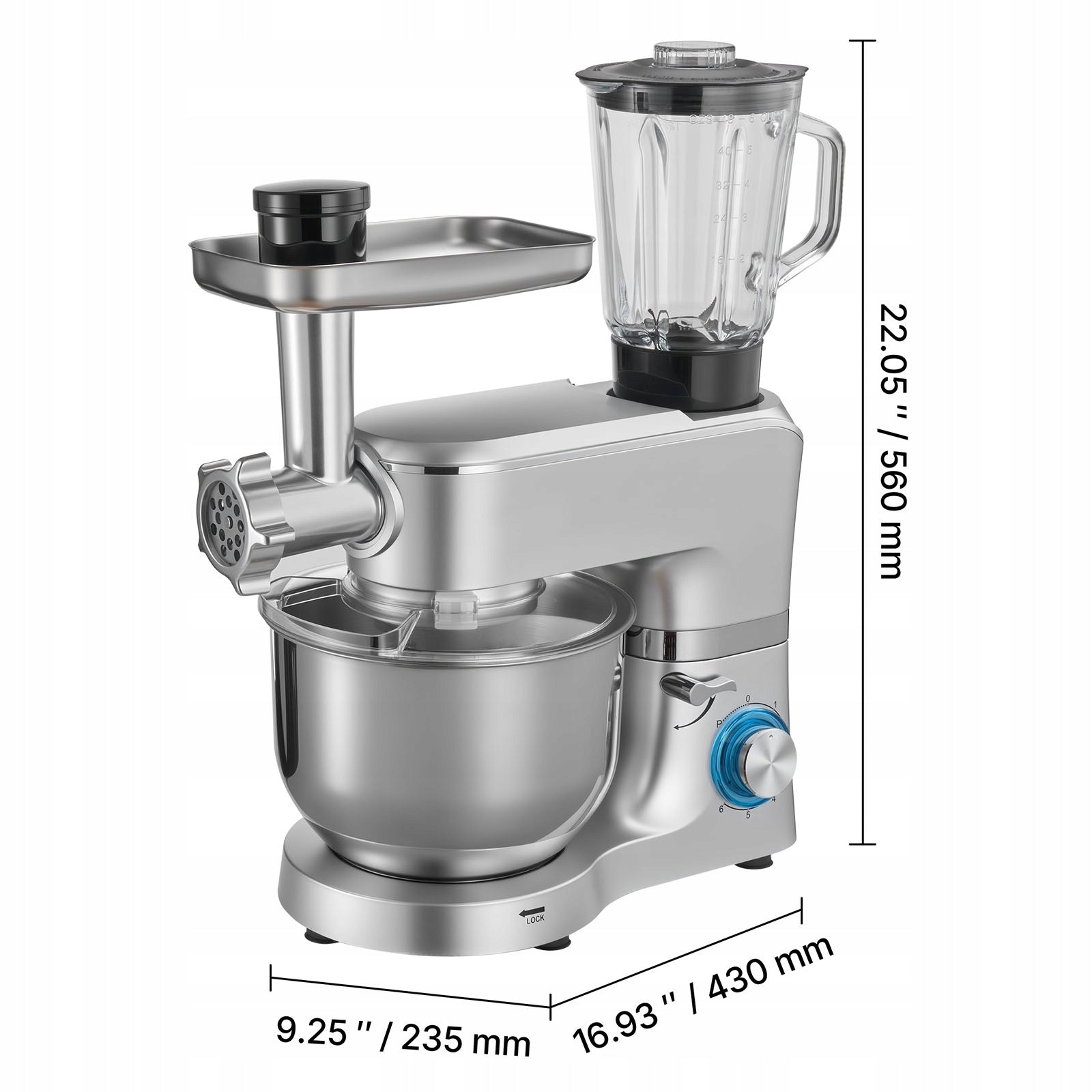 Cake Mixer 1500W Multifunctional Electric Food Processor With Bowl 6L Manufacturer code DGNTMSJBJ55L3GA4V0