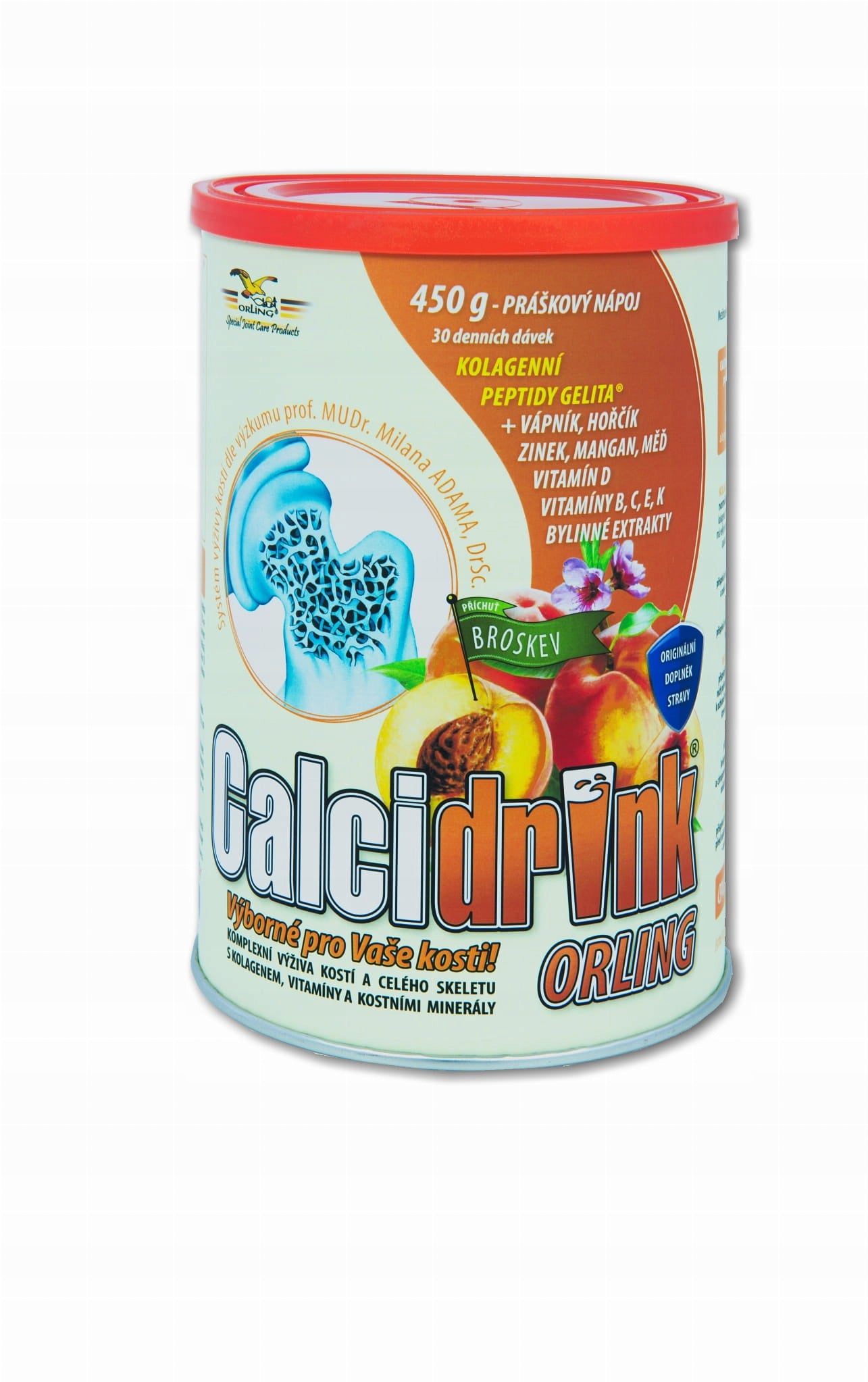 Calcidrink Orling 450 g Orange Collagen Powder Expiration date not specified