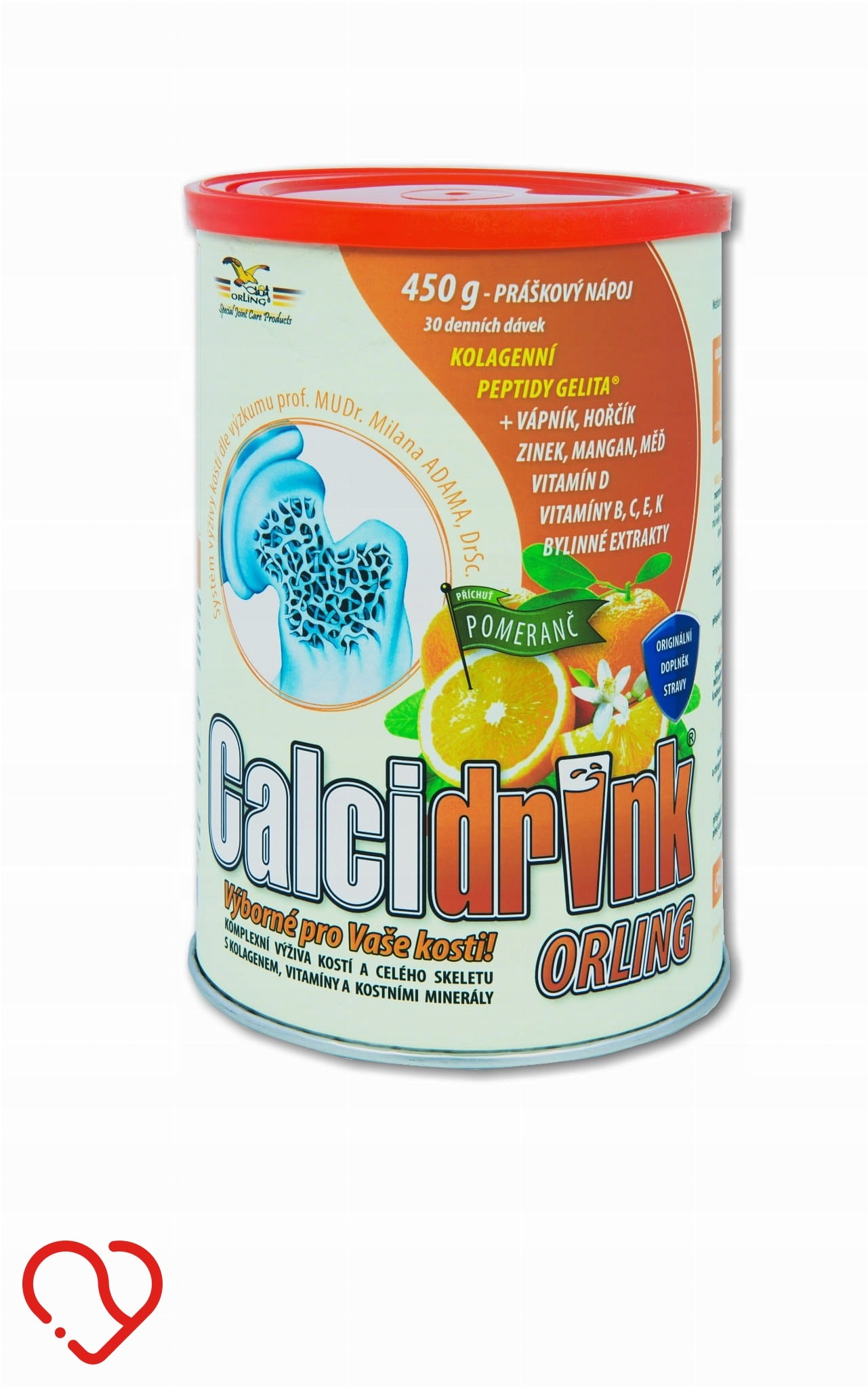 Calcidrink Orling 450 g Orange Collagen Powder