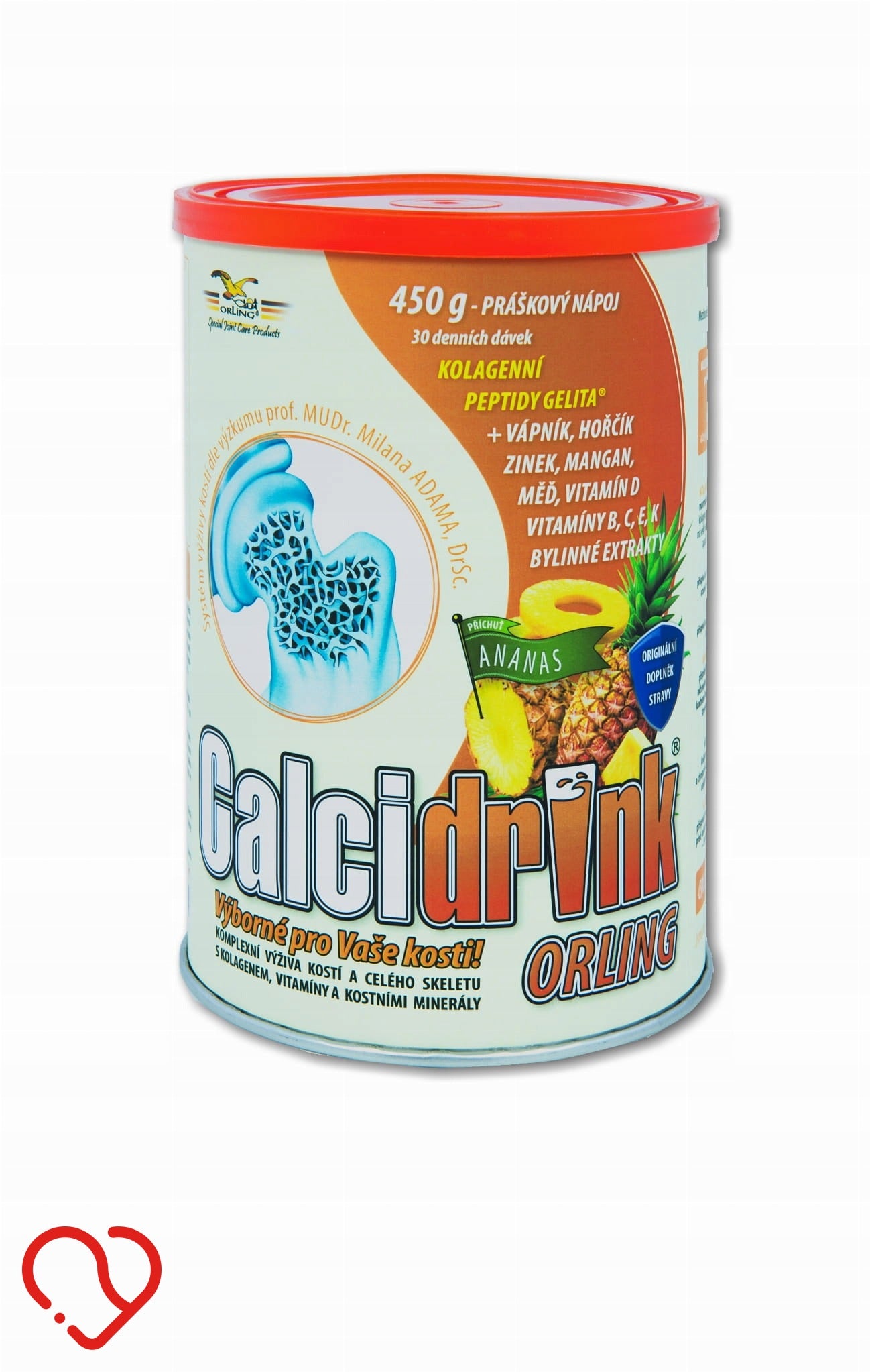 Calcidrink Orling 450 g Pineapple Collagen Powder