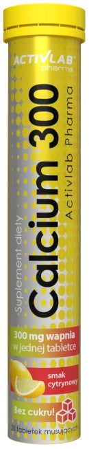 Calcium 300 20 tablets sugar-free lemon for diabetics calcium bone muscles