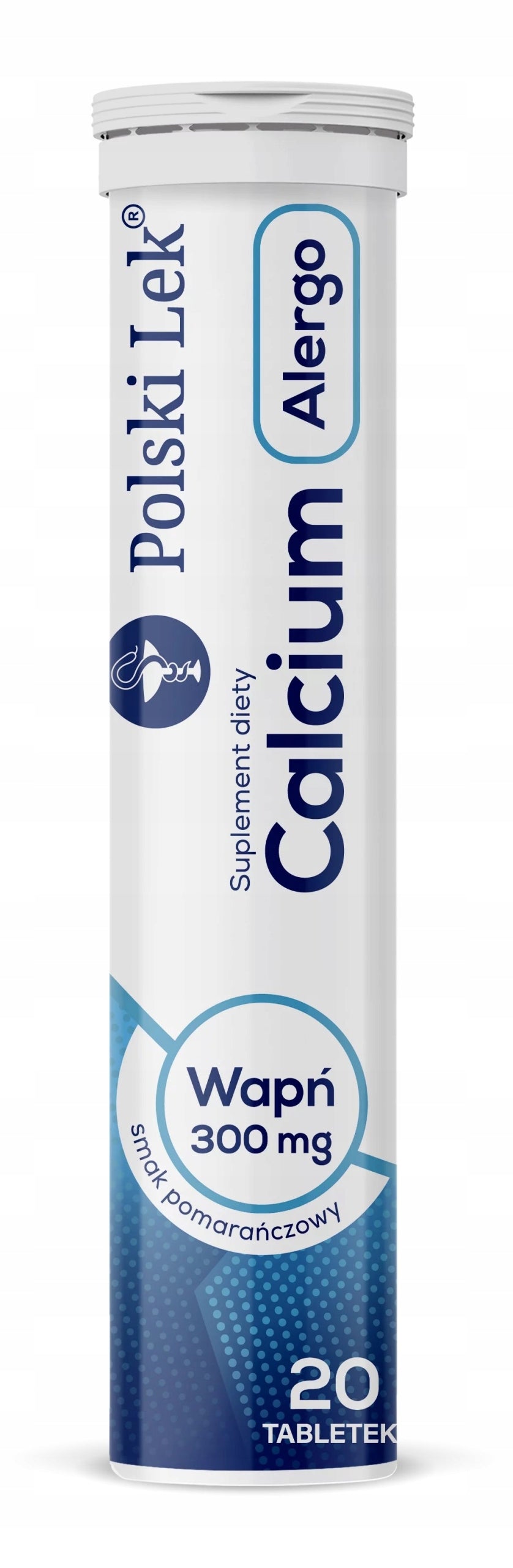 Calcium allergo 300 mg calcium orange flavour 20 tablets
