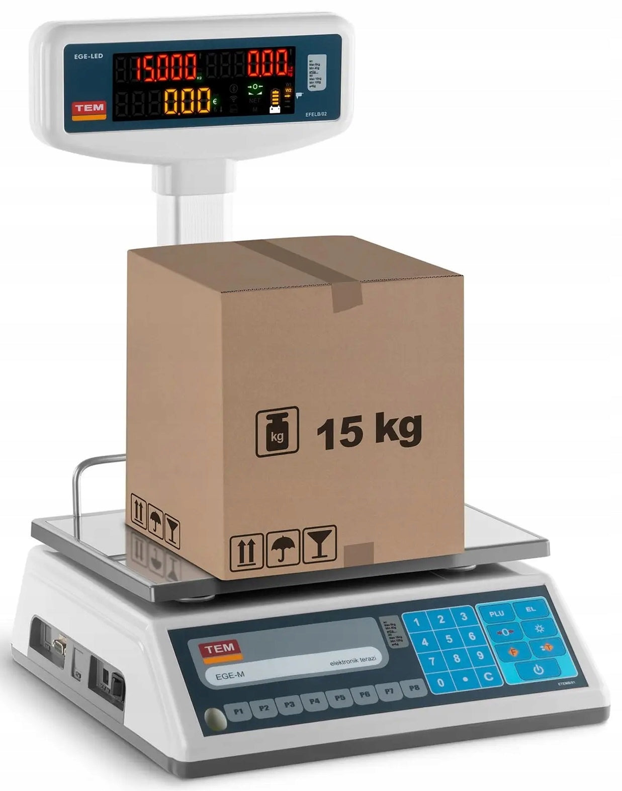 Calculation scale legalization 6kg/2g 15kg/5g TEM TEL015B1D-V2-B1 10200010 Packaging status original