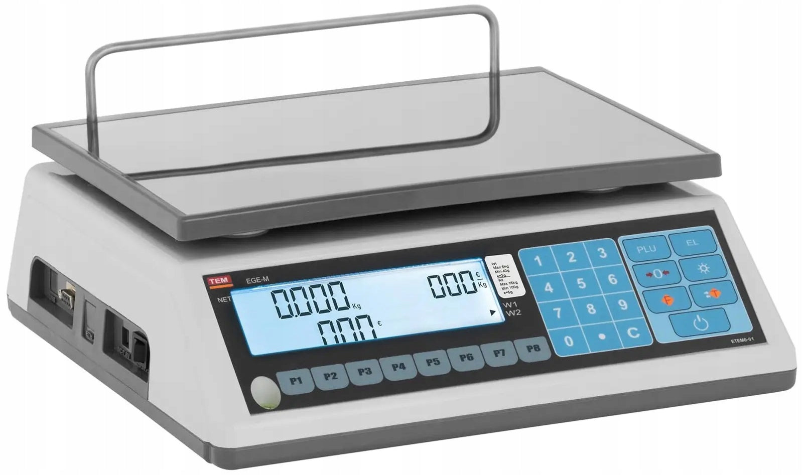 Calculation scale legalization 6kg/2g 15kg/5g TEM TEM015D-B1 10200030