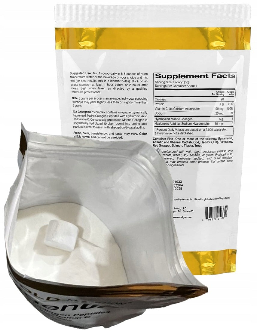 California GOLD - Collagen UP hydrolyzed marine collagen PEPTIDES 206g Expiration date at least 1 year from the date of purchase