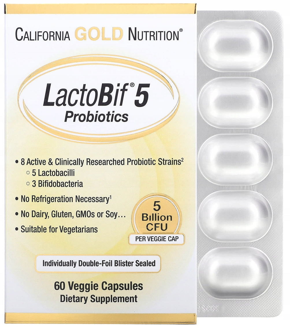 California GOLD LactoBif 5 billion | 60 caps. | gut bacteria | PROBIOTIC