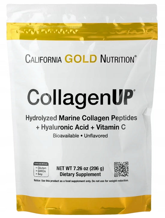 California Gold CollagenUP Marine Collagen Hydrolysis. 206g + Hyaluronic Acid Expiration date at least 1 year from the date of purchase
