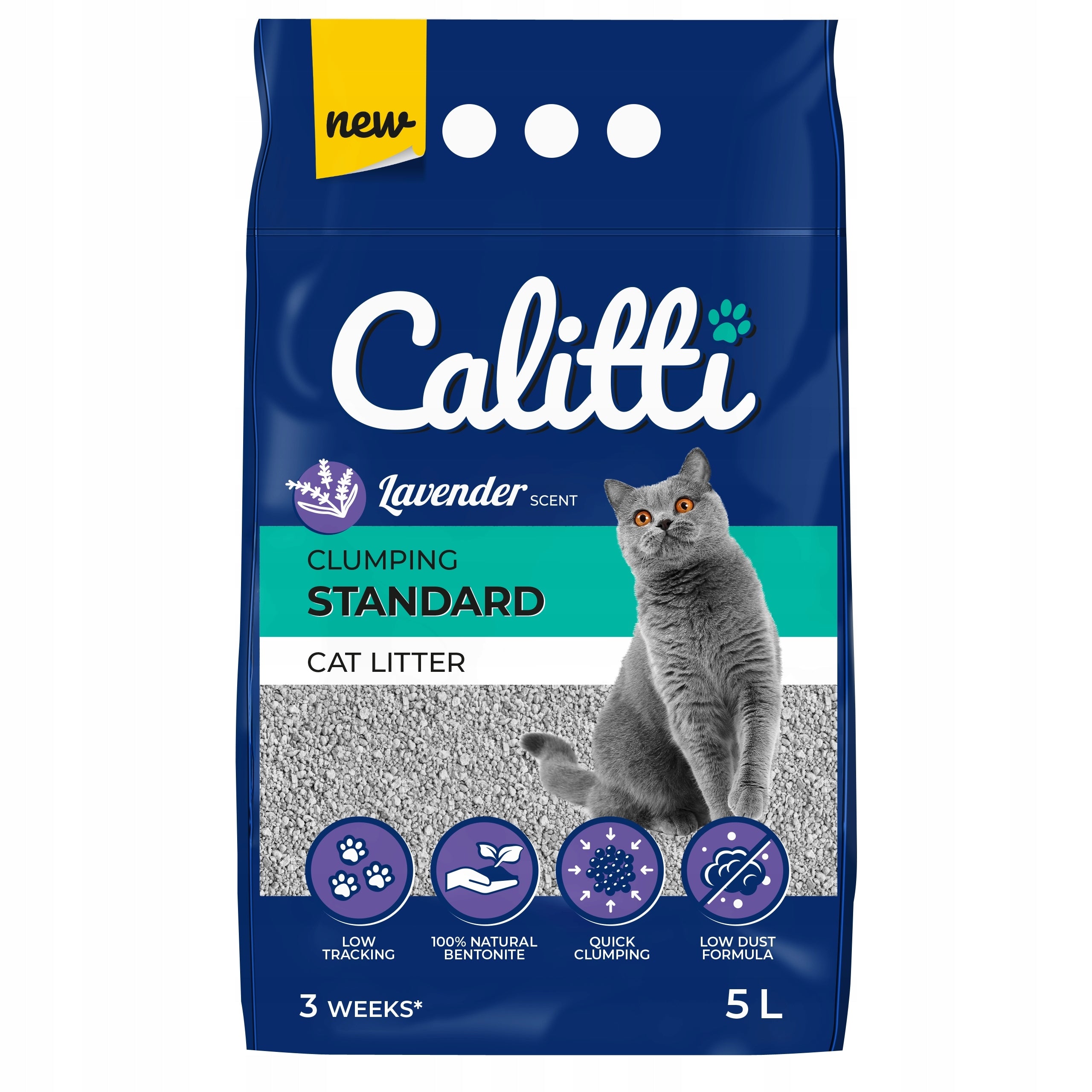 Calitti Standard Lavender bentonite litter 5L