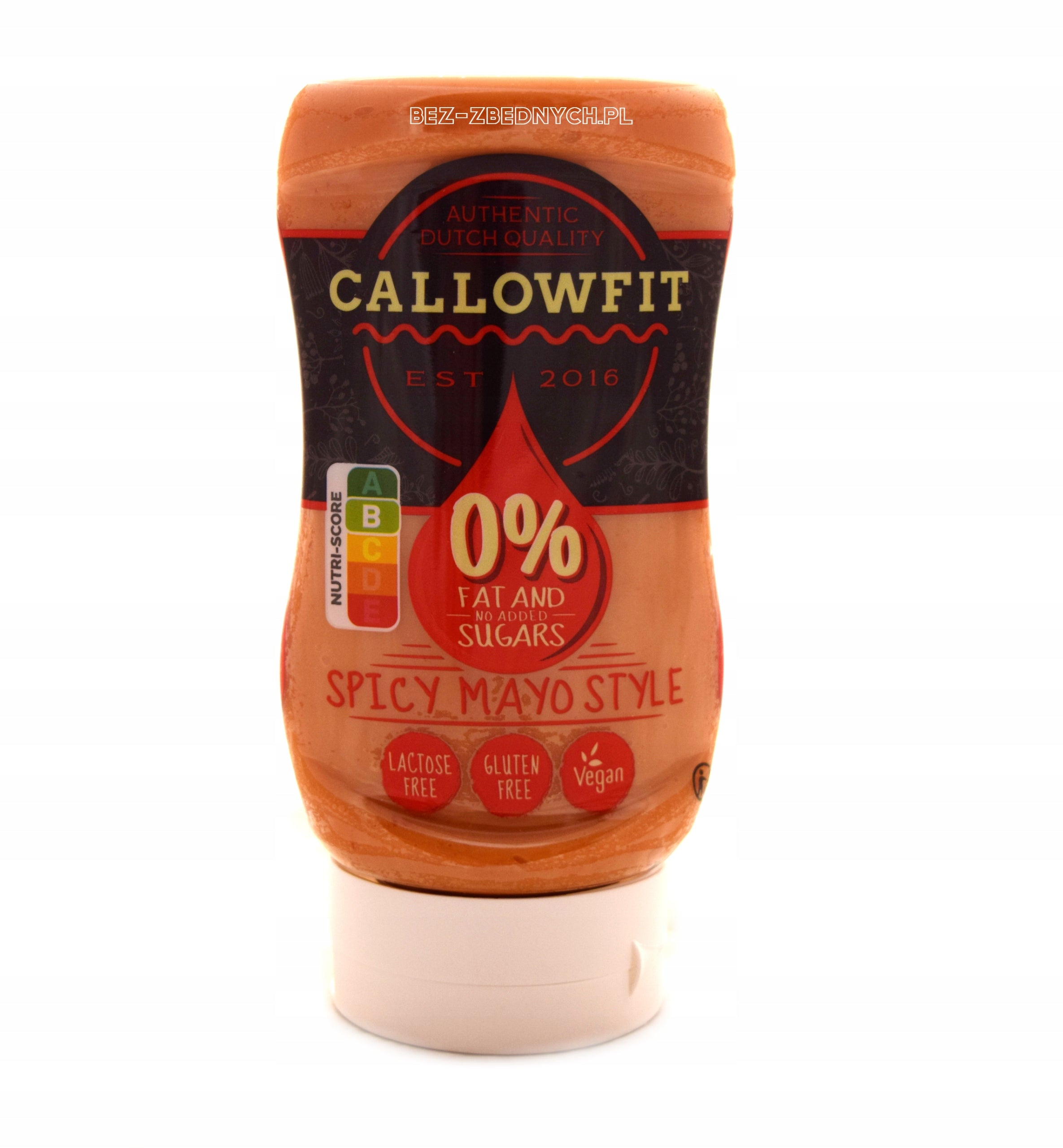 CallowFit Spicy Mayo Sauce 300ml LOW CALORIE MAYONNAISE WITHOUT SUGAR VEGAN