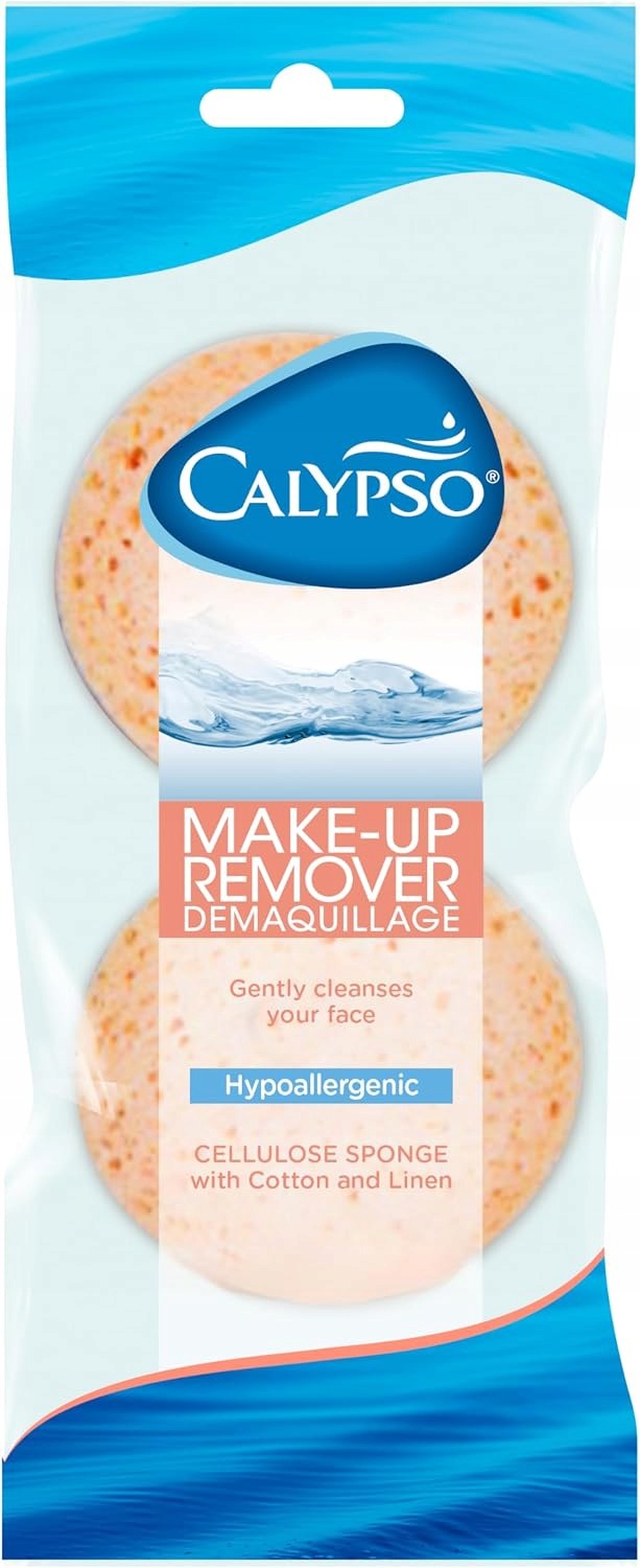 Calypso sponge makeup cellulose 2 pcs cotton linen