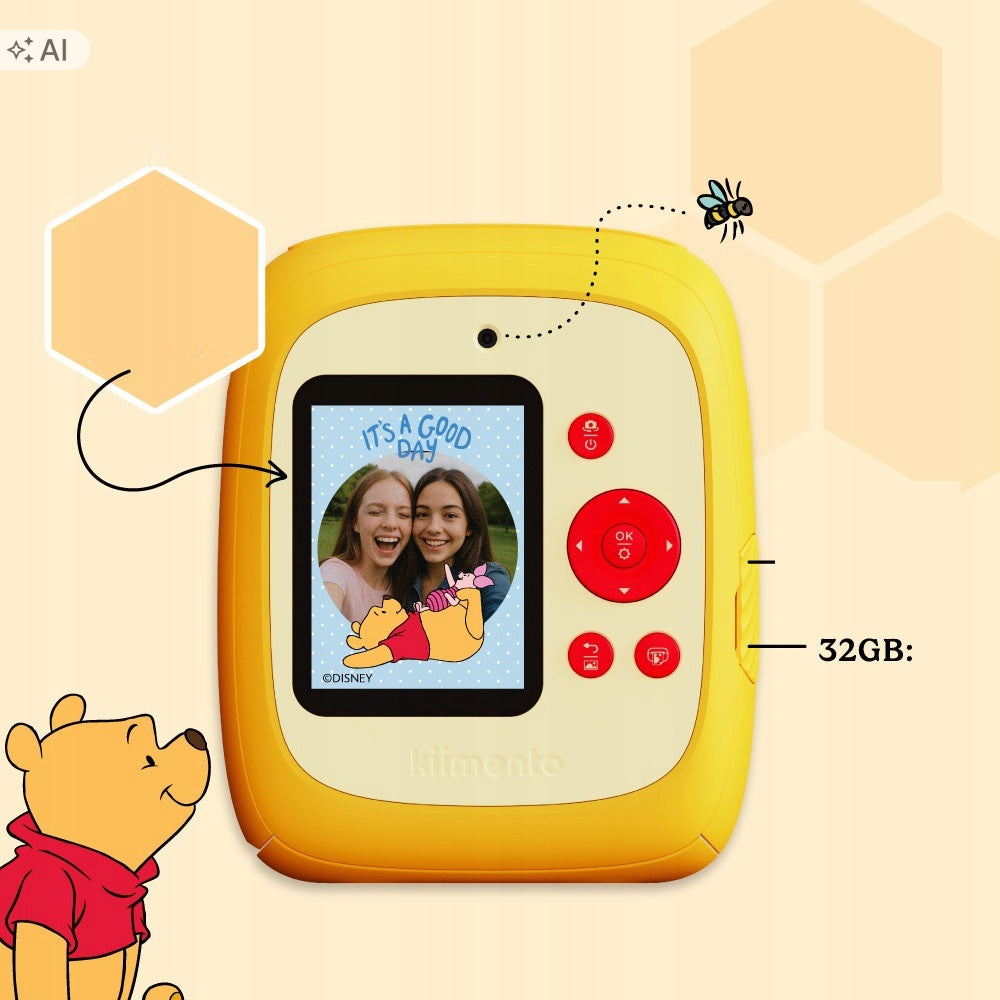 Camera + 48MP 1080p Photo Printer + 32GB Winnie the Pooh Disney Card Manufacturer code mp2-wp