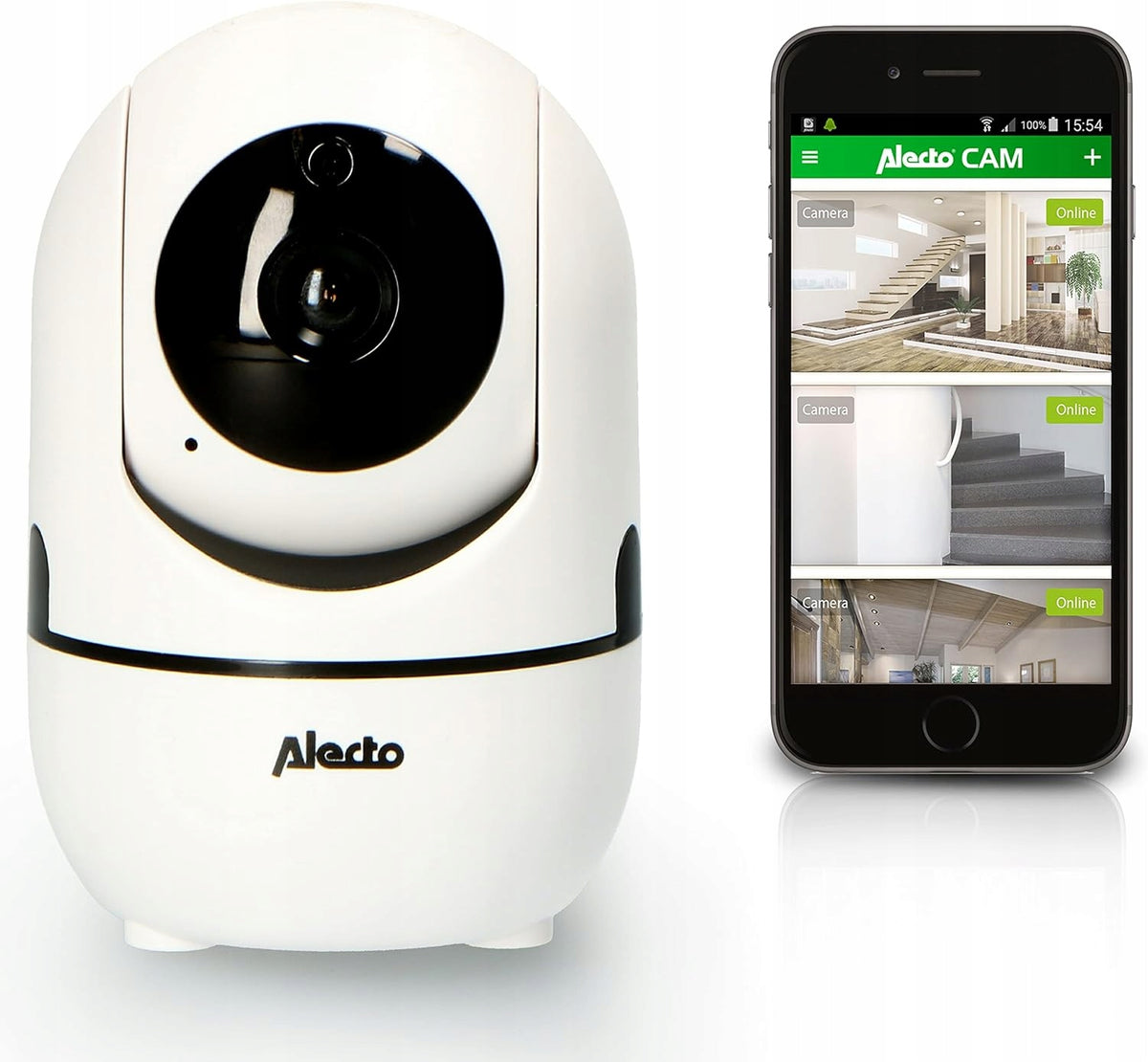 Camera Alecto DVC-165+ Wifi SD Camera Rotation Function 360 APP