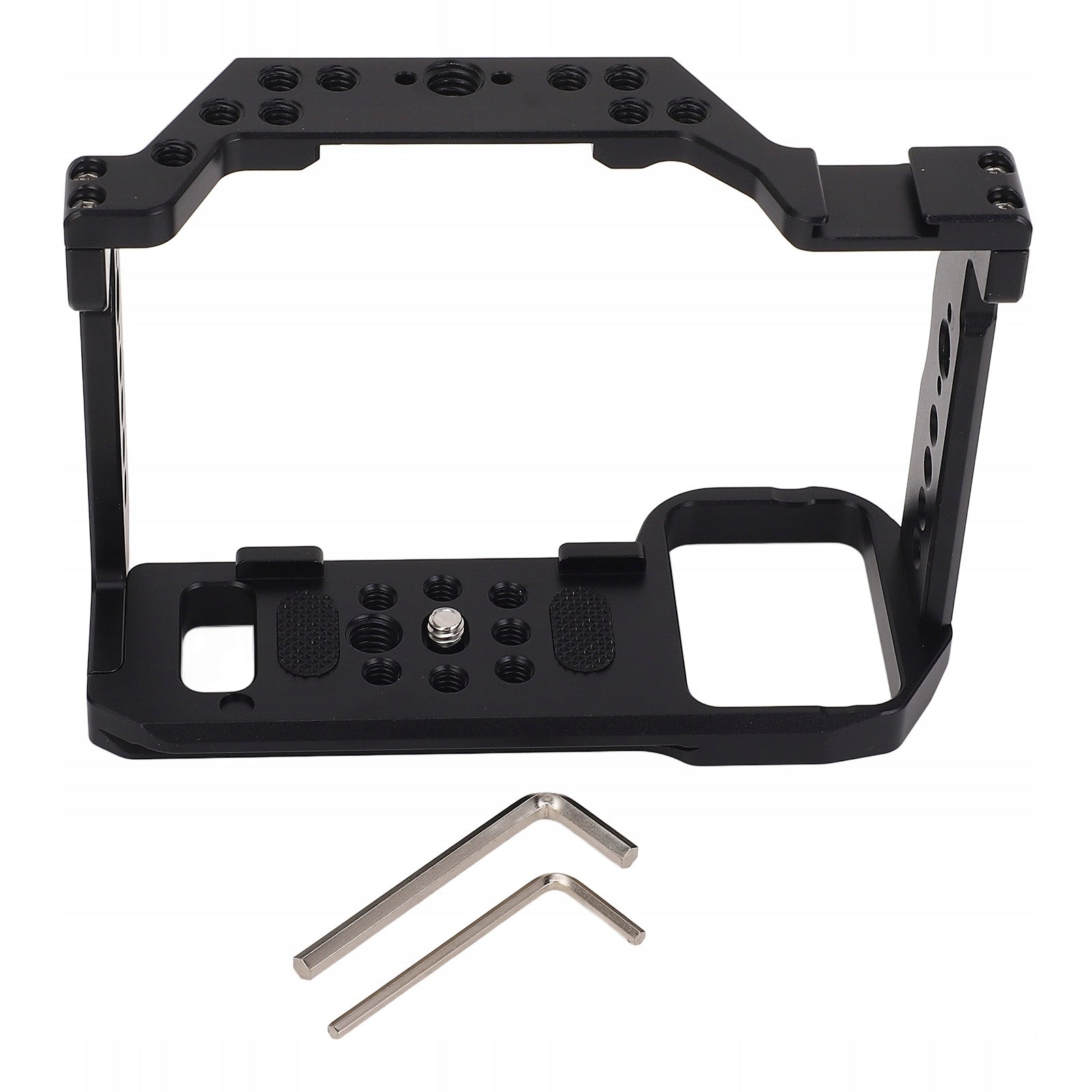 Camera Cage 1/4in 3/8in Threaded Holes Cold Shoe Mount 3/8 RU