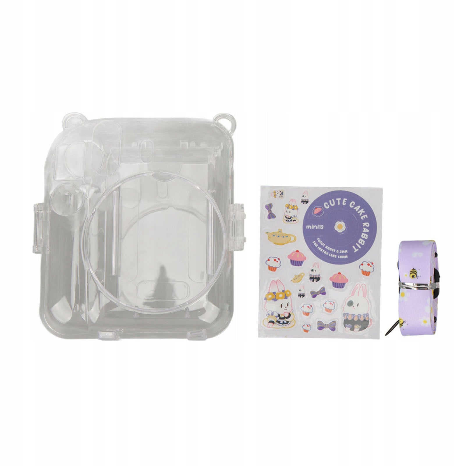 Camera Case Set Instant Shoulder Strap Sticker TO