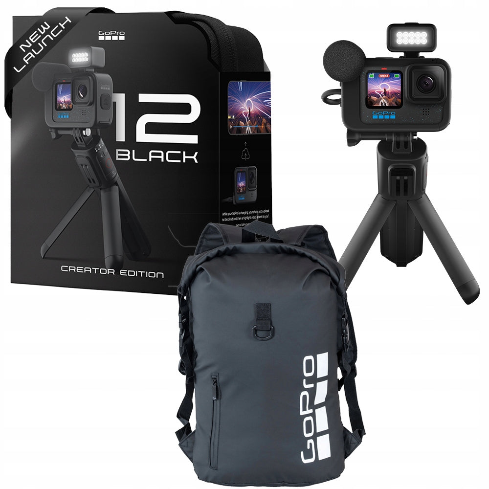 Camera GoPro HERO12 Black Creator Edition Set Enlarged BACKPACK FREEBIE!
