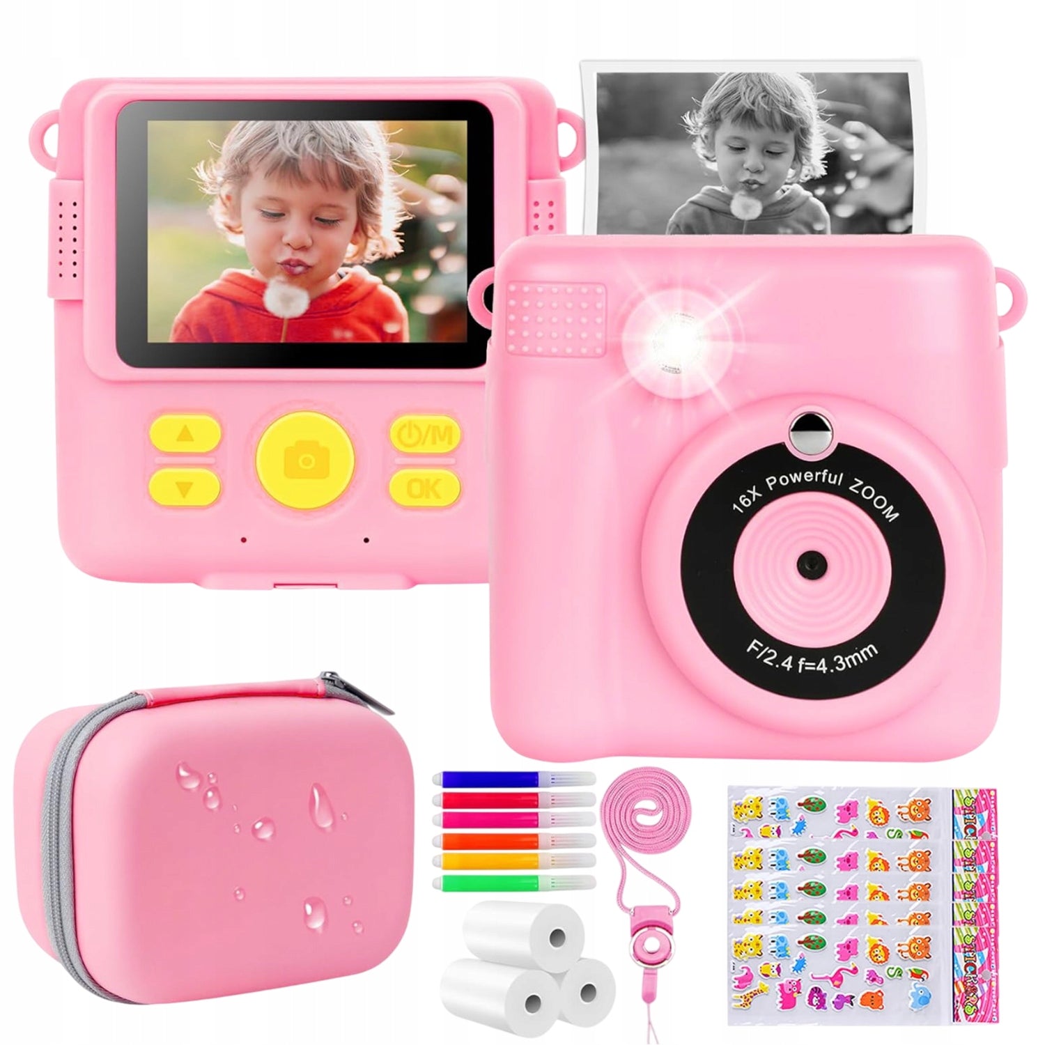 Camera Instant Printing 2,4" HD 1080P for Kids