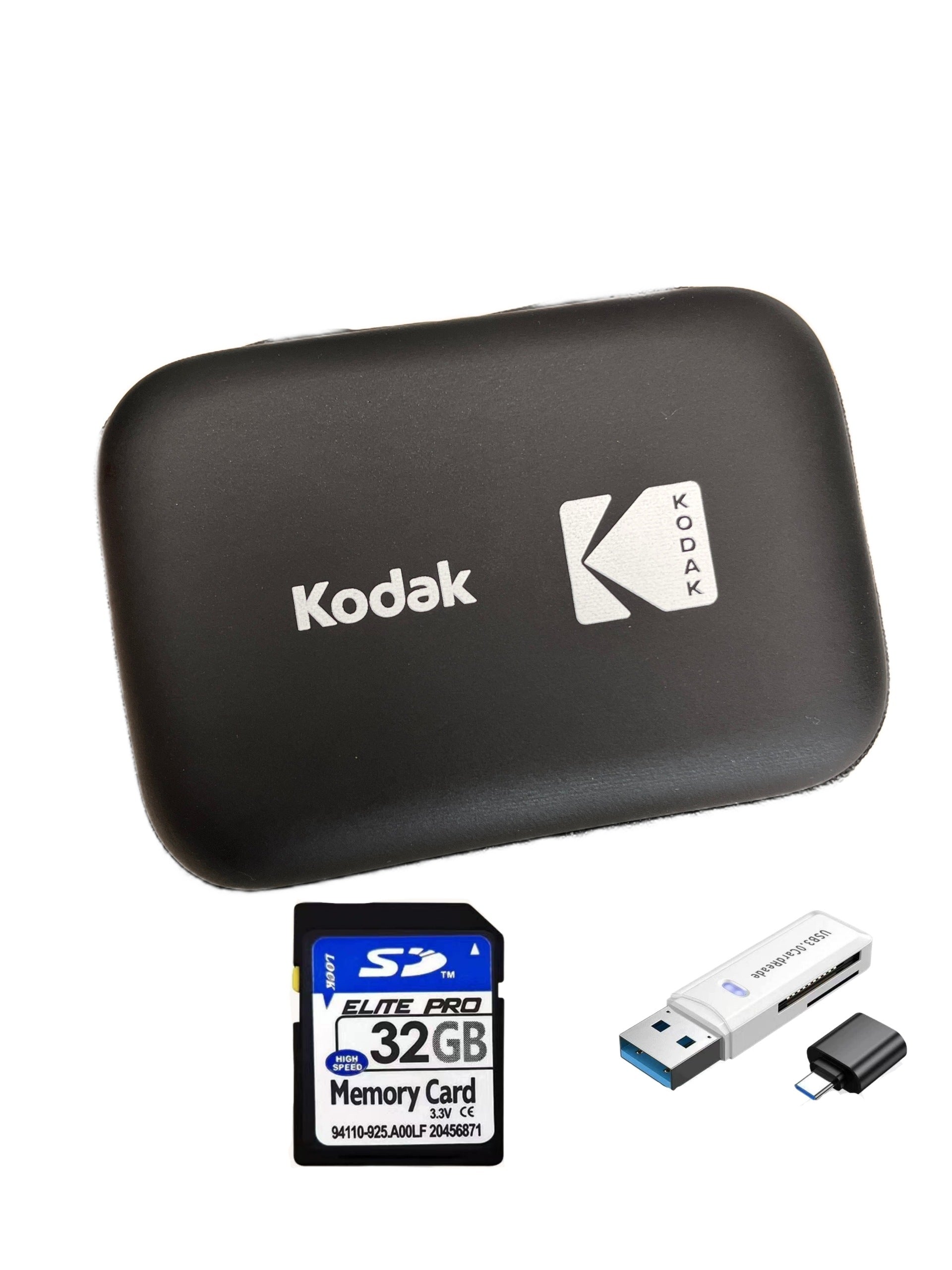 Camera Kodak Pixpro FZ55 pink, SD card 32GB, reader, camera bag Brand Kodak