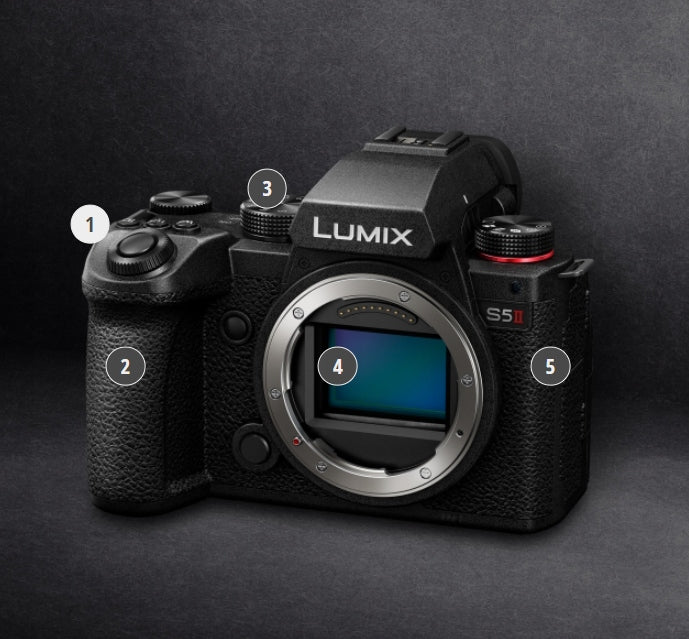 Camera Panasonic DC-S5M2KE body + lens black Brand Panasonic