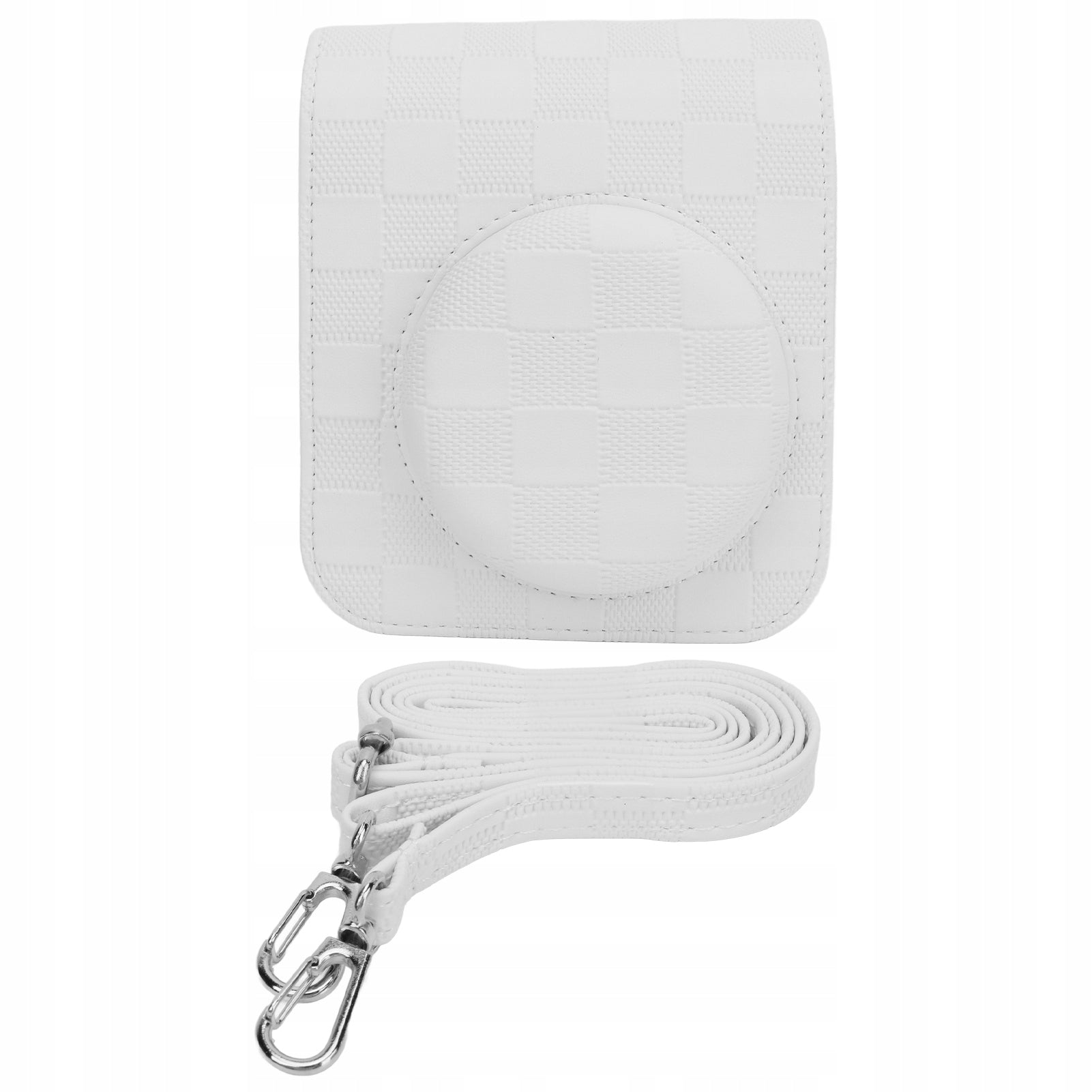 Camera case, removable top flap in checkerboard Lightweight f