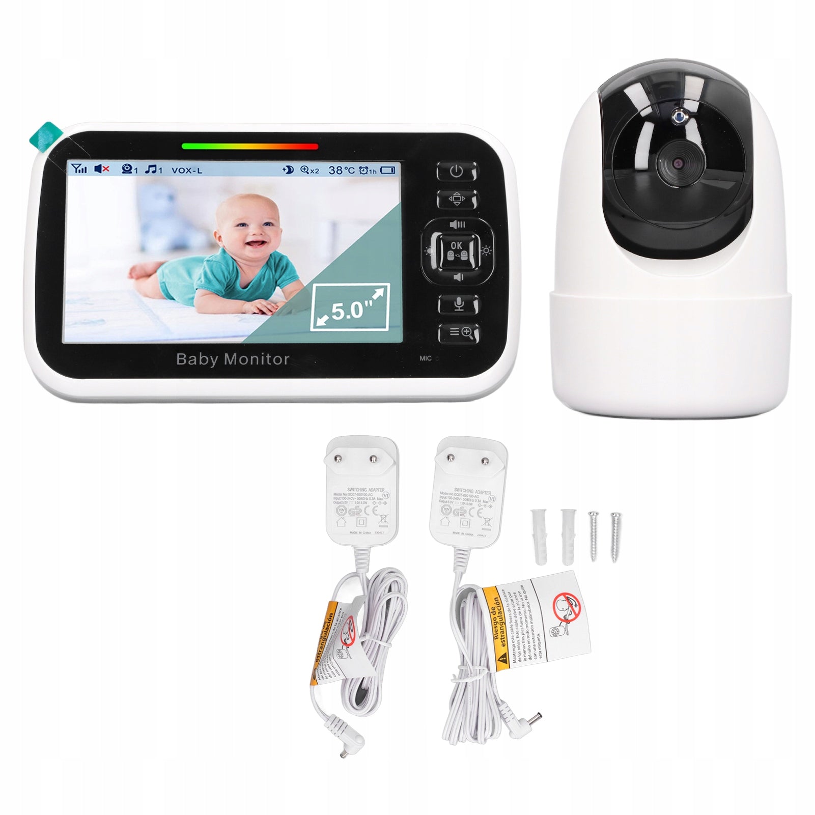 Camera for electronic nanny. Two-way conversation Wireless ID