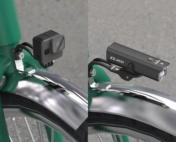 Camera light holder for bicycle fork Towild AS60 IGPSport,Garmin, GoPro