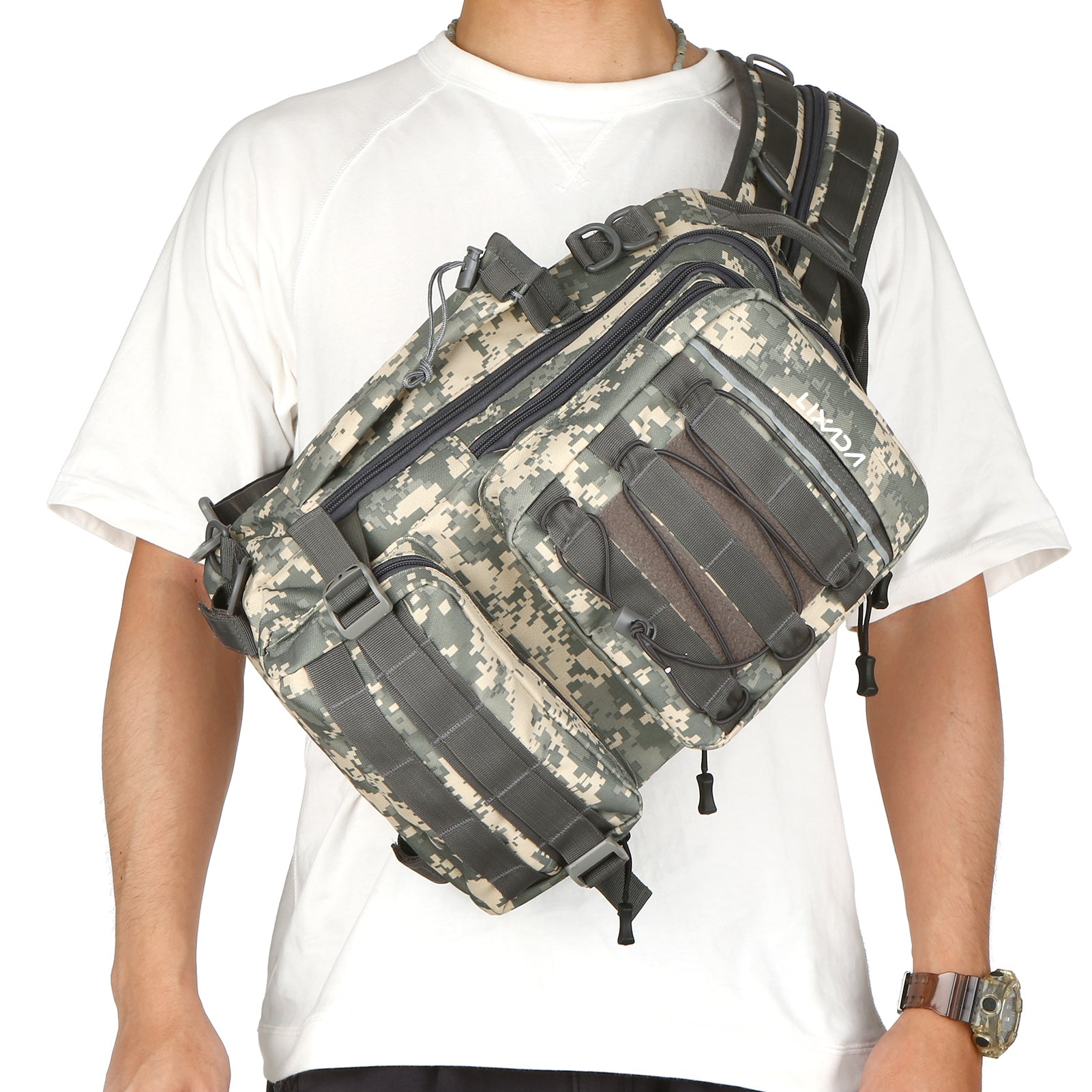 Camouflage fishing backpack with 4 containers, outdoor Manufacturer code 0755732965195