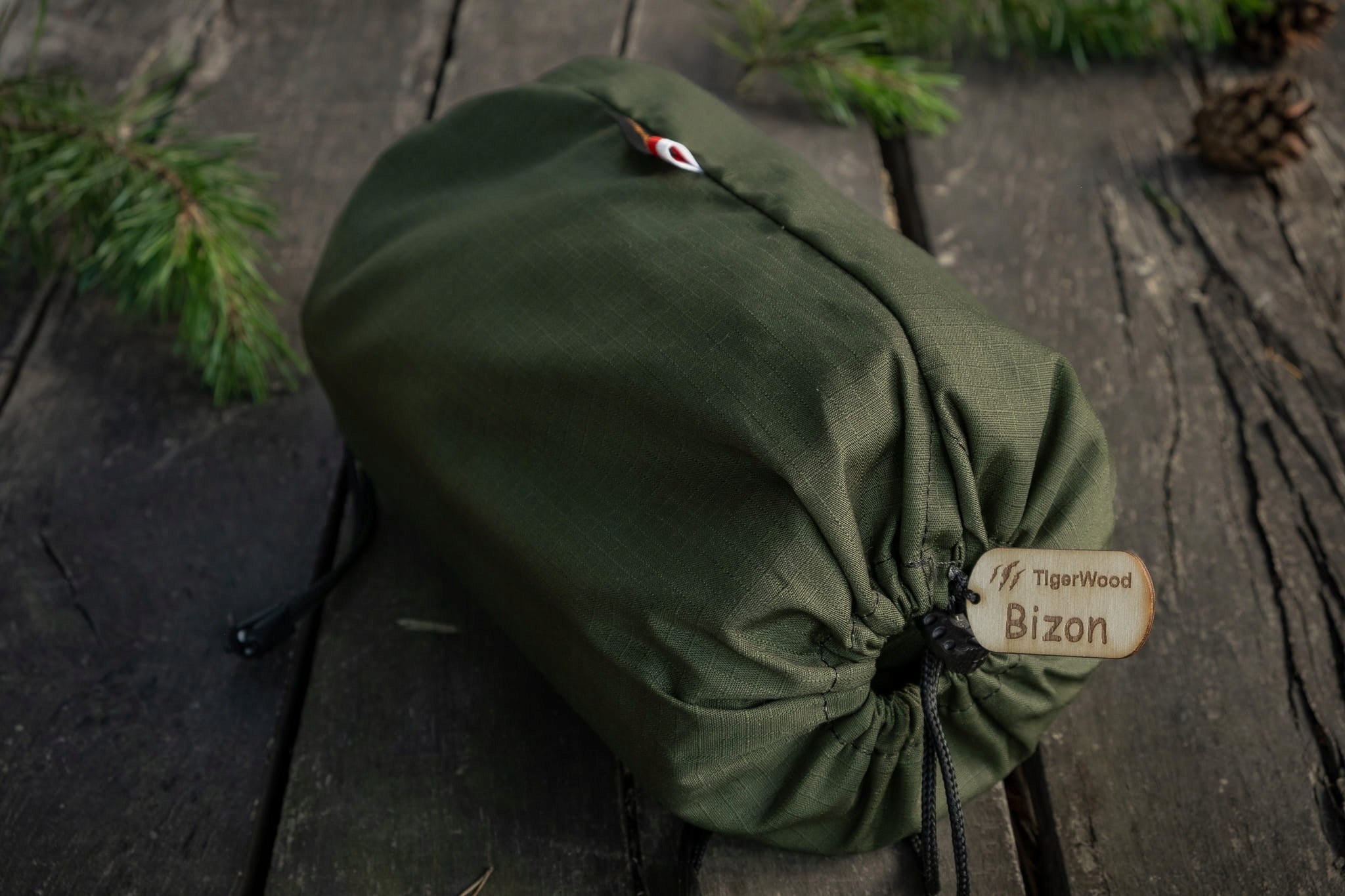Camping Hammock TigerWood Bizon Green Long 350 cm Manufacturer code Bizon Long - Green