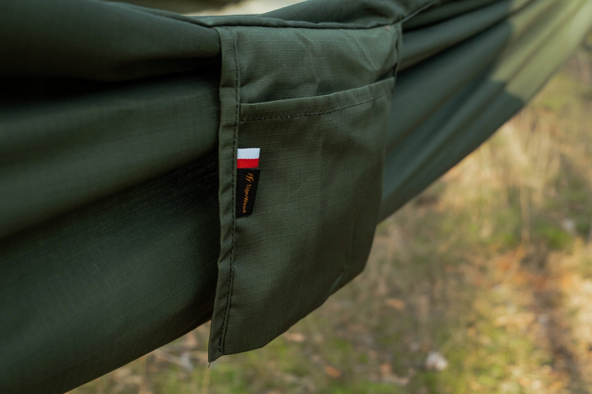 Camping Hammock TigerWood Bizon Green Long 350 cm Total length 350 cm