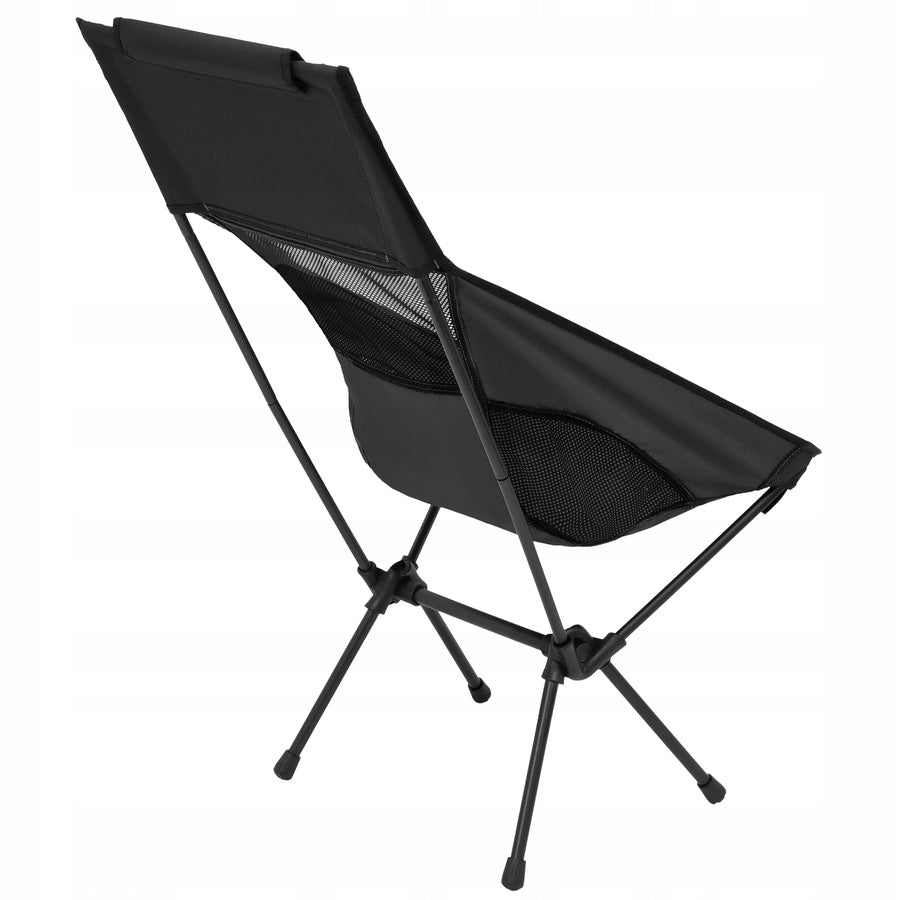 Camping Hiking Fishing Chair With Fish Backrest Black NILS Brand Nils Camp