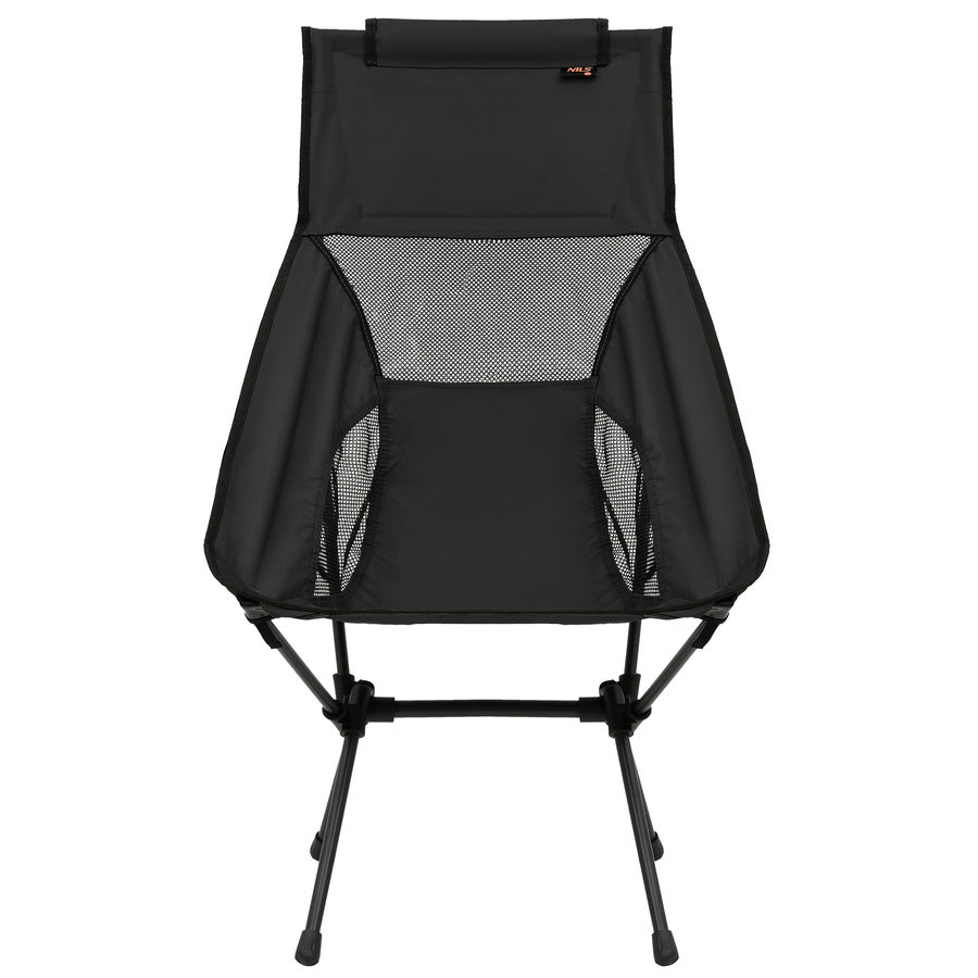 Camping Hiking Fishing Chair With Fish Backrest Black NILS Manufacturer code 15-03-317