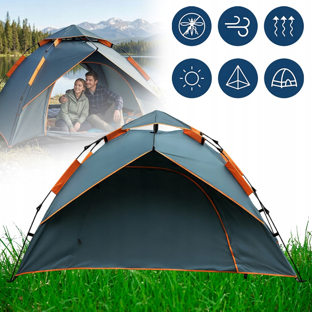 Camping Hiking Tent 210D 2 Person Waterproof With Awning Folding Manufacturer code Namiot Turystyczny Wodoszczelny 5djuyk