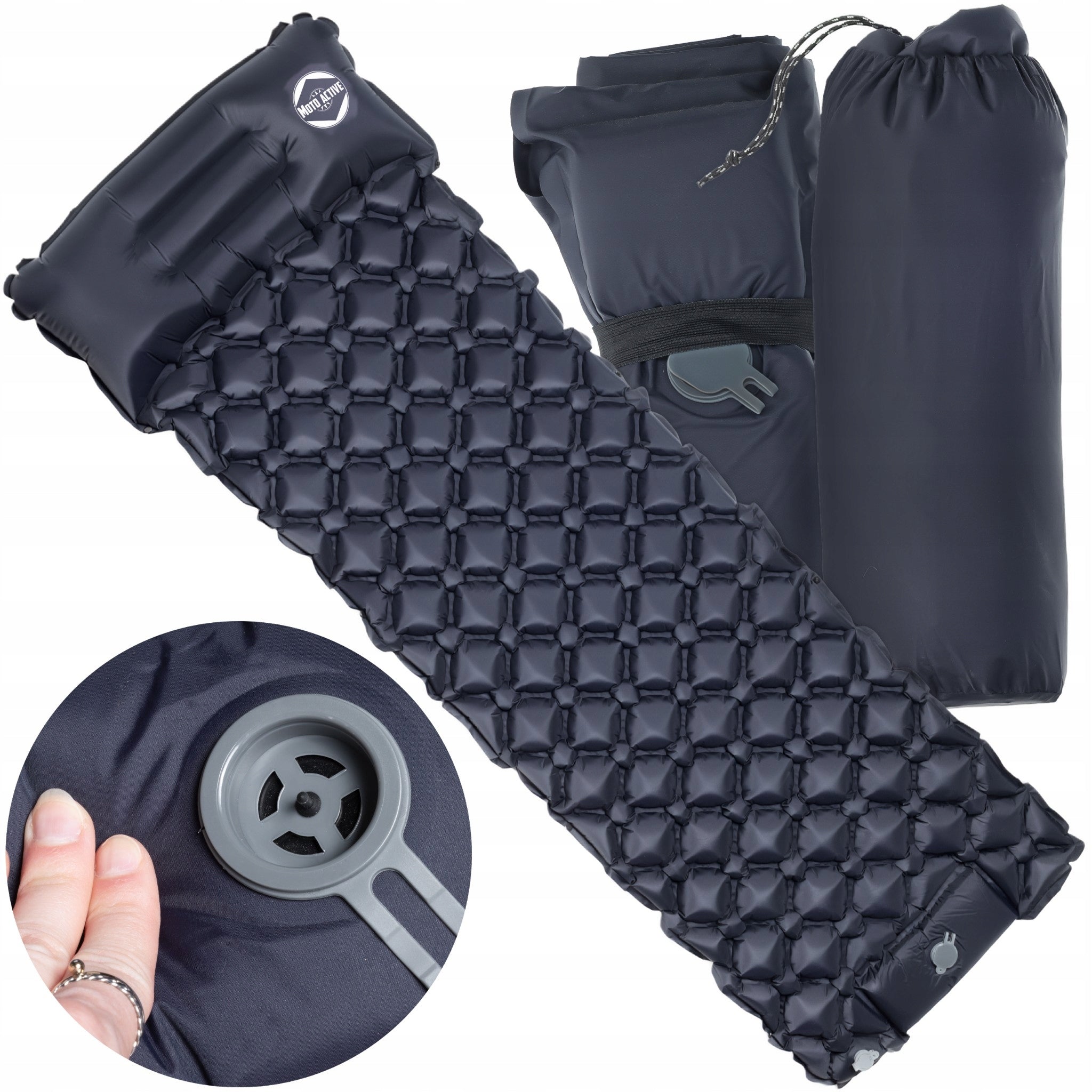 Camping Mattress Self-Inflating Lightweight Inflatable Built-in Pump 195x65 cm