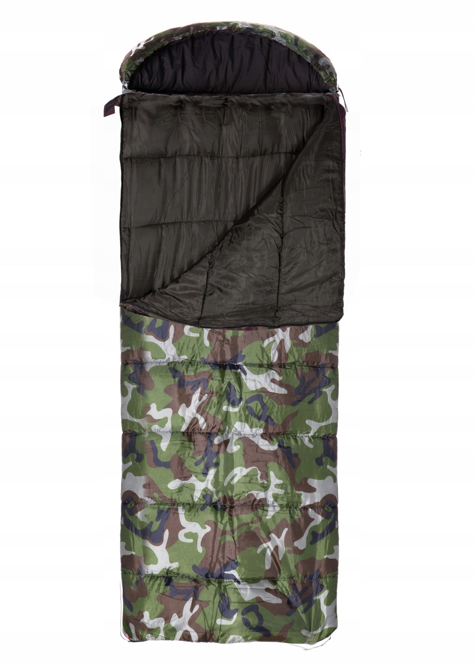 Camping SLEEPING BAG Summer Quilt with Hood 2in1na Camping camo Packaging status original