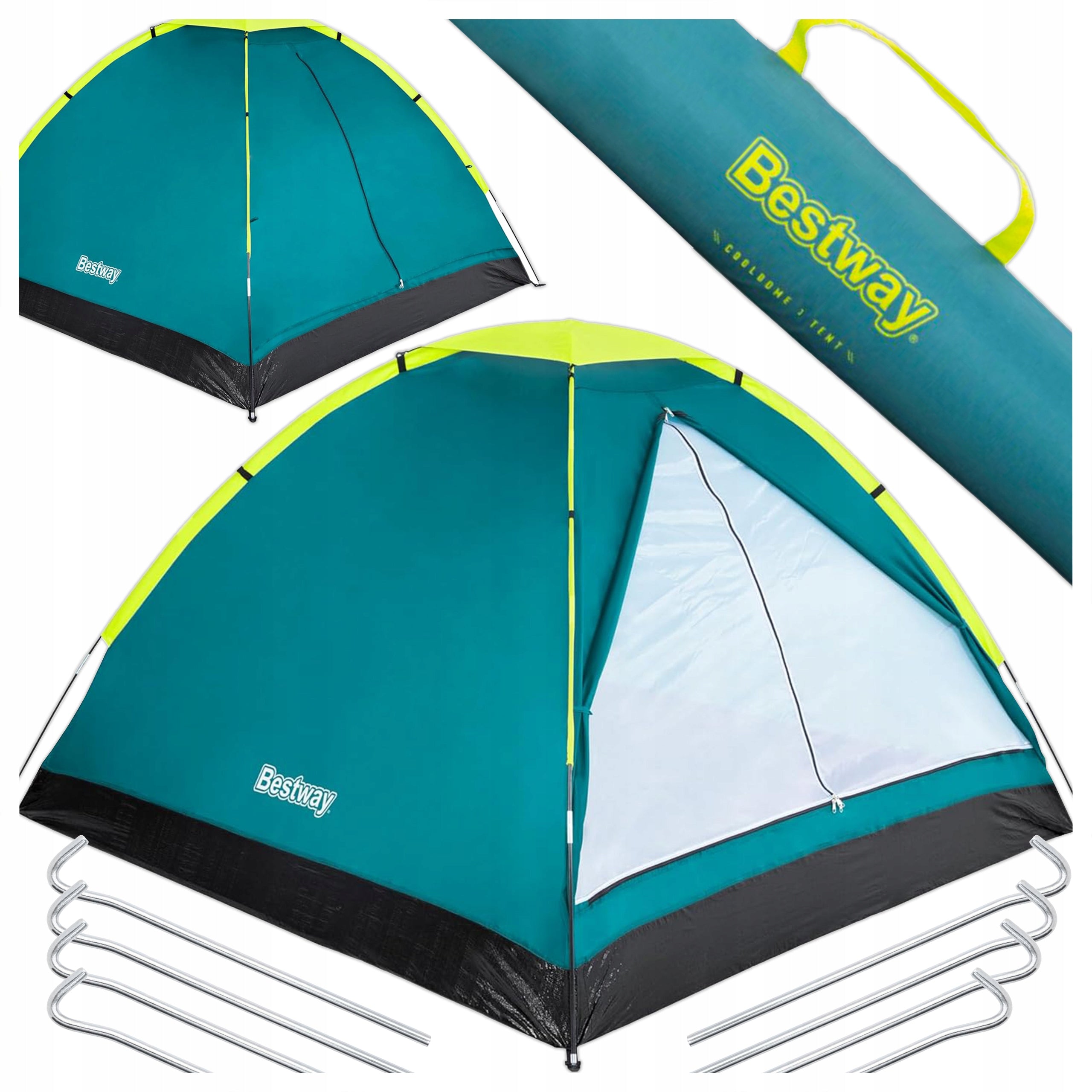 Camping Tent 2-3 Person 210x210cm + Bag Bestway 68085 Manufacturer code STR-68085/25