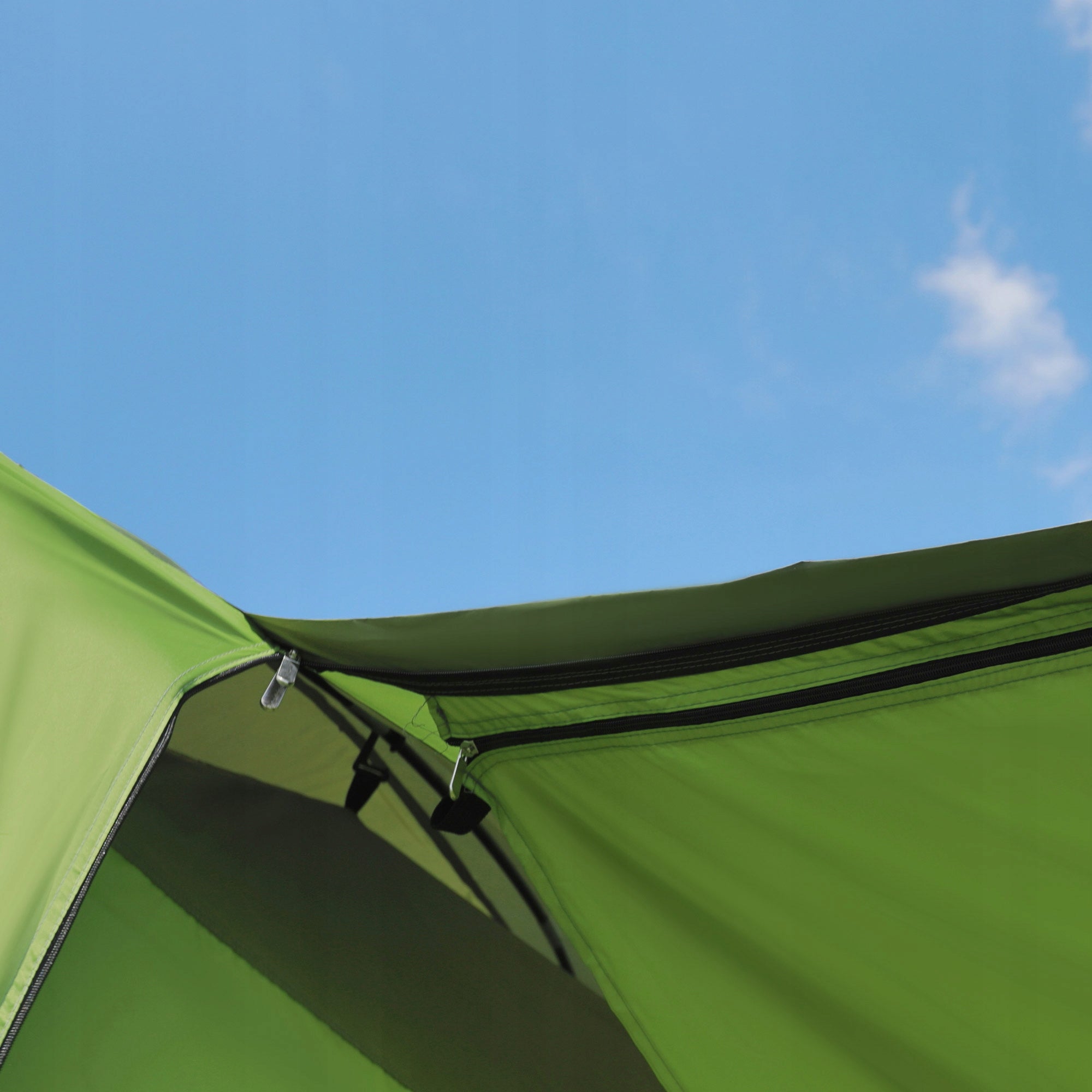 Camping Tent 2 Cabins Sleeping Dome Family Tent 4-8 People Waterproofness 2000 mm