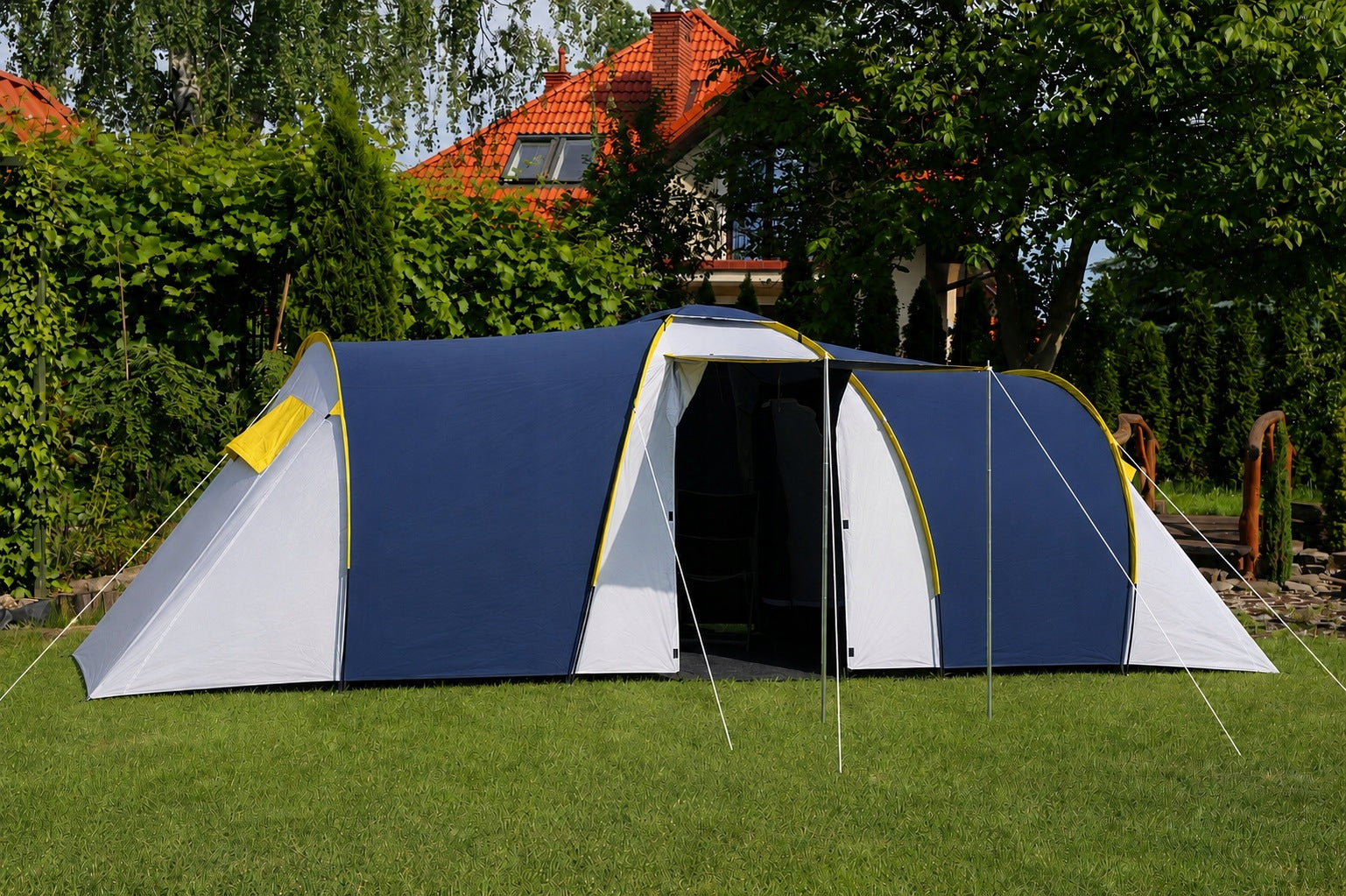 Camping Tent 6 - 8 Person 2 Bedrooms Large Vestibule Brand AbarQs