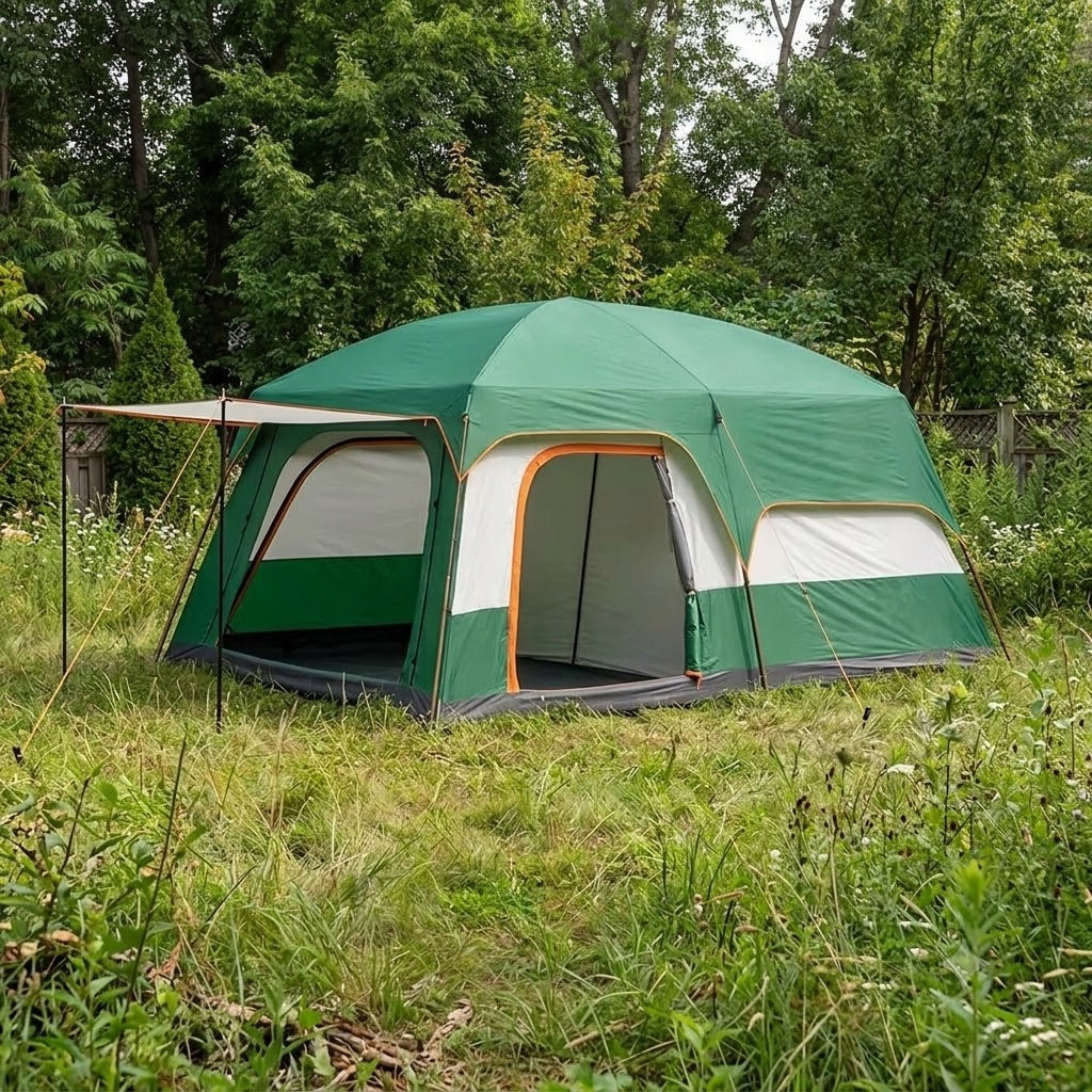 Camping Tent Family Large 2-4 Person Waterproof UV 2in1 With Canopy Manufacturer code X4